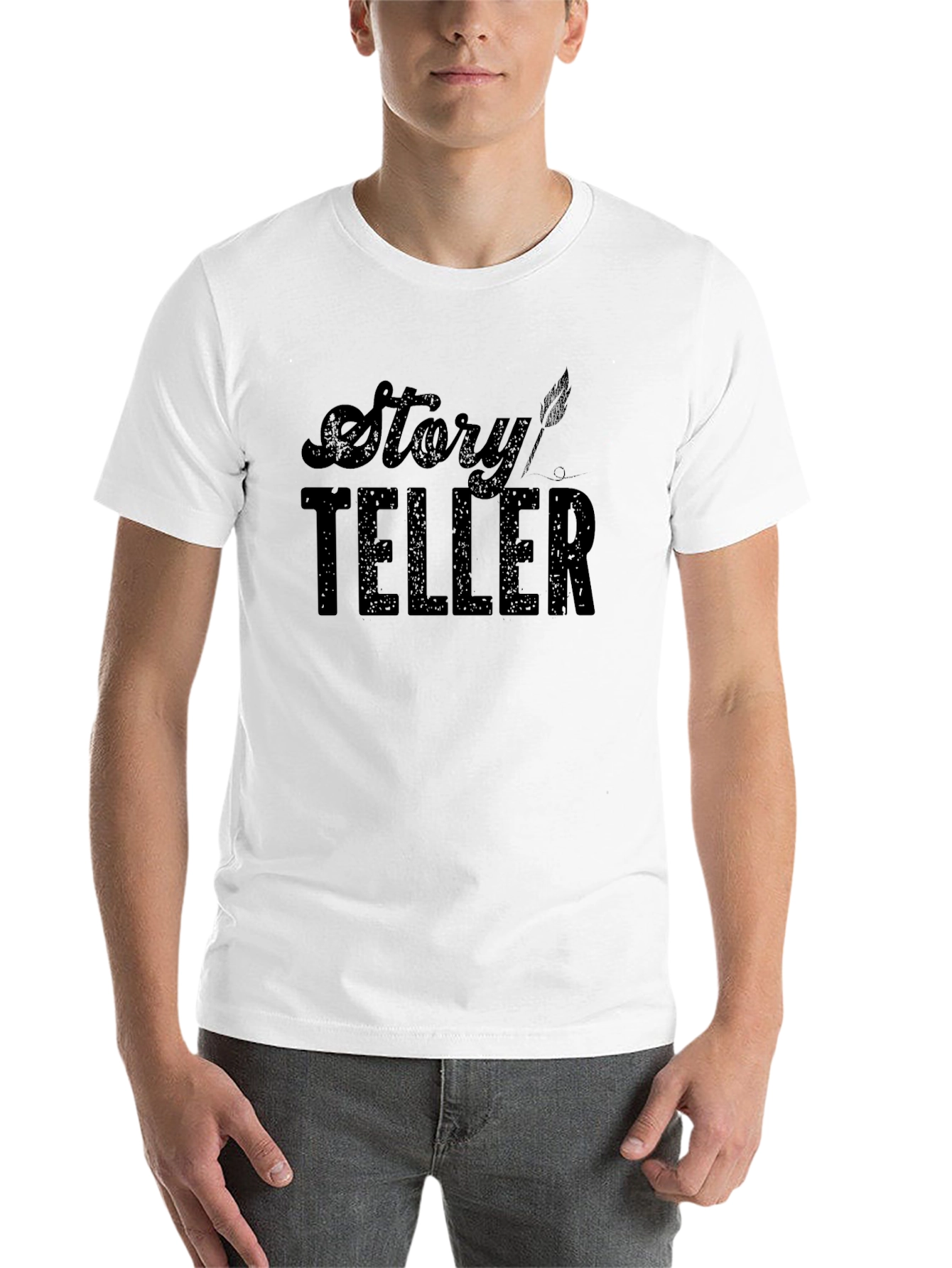 Black Story Teller Graphic Tee - Black T-Shirt view 14
