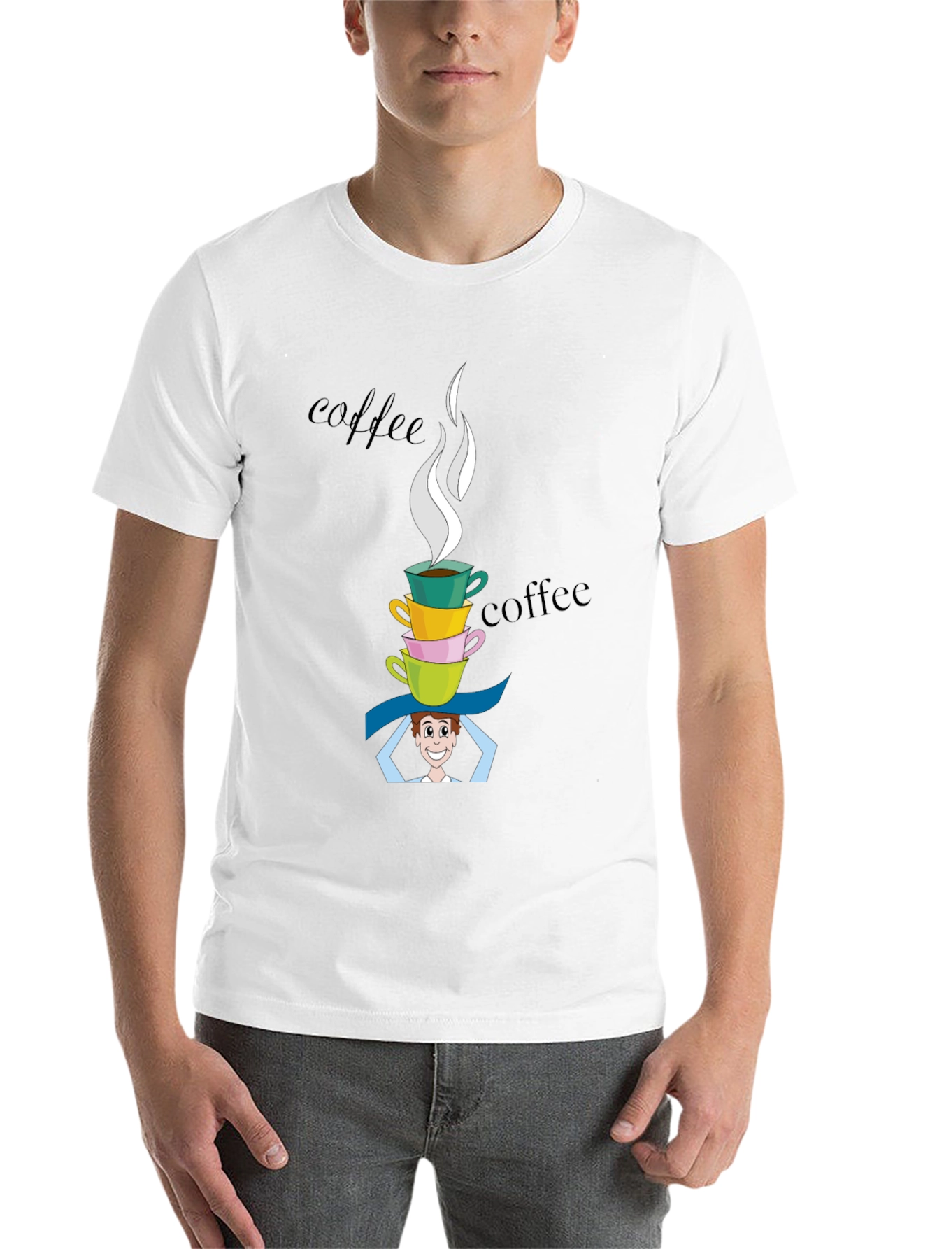 Black Coffee Stack Programmer T-Shirt view 14
