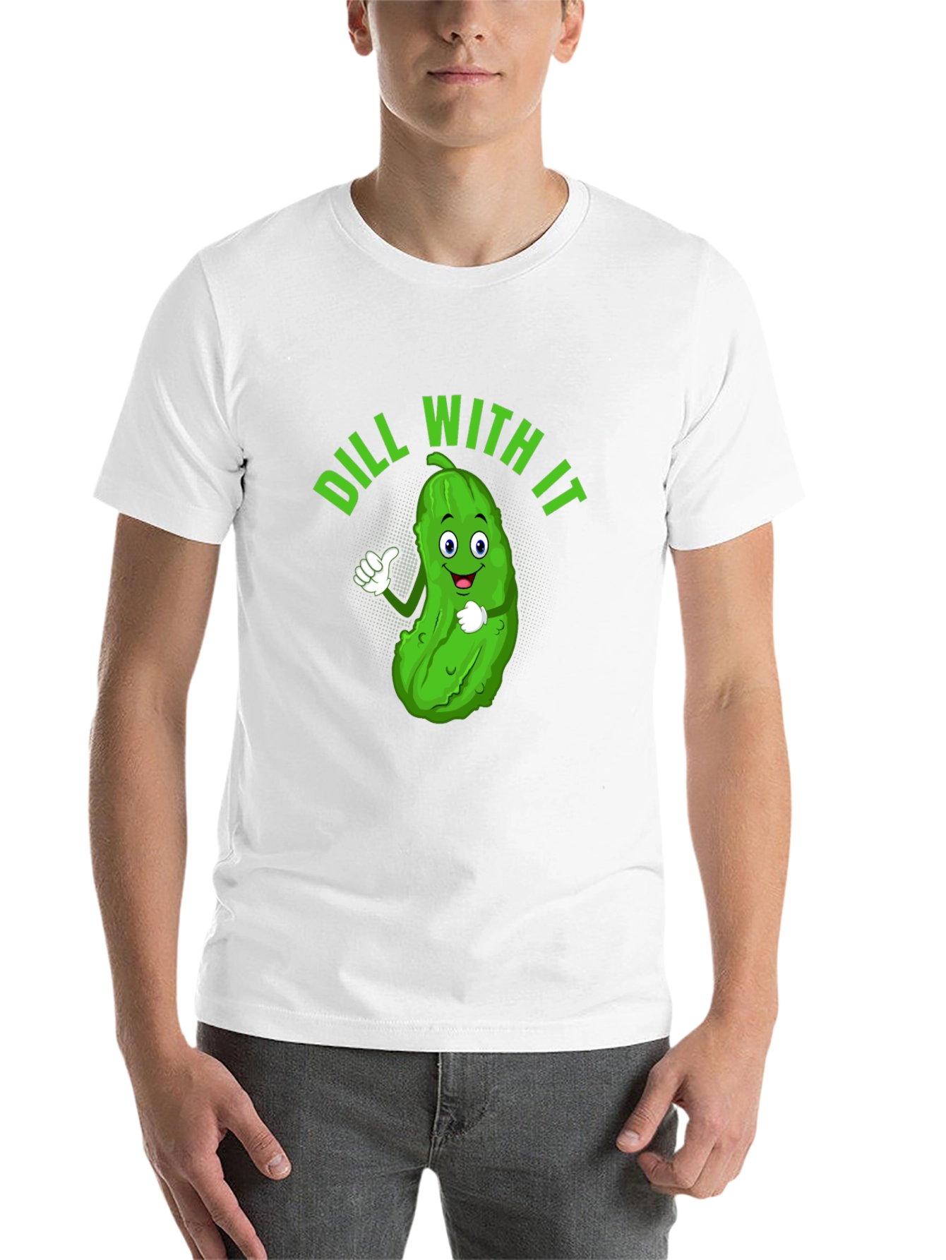 Black Dill With It Funny Pickle Graphic Tee view 14