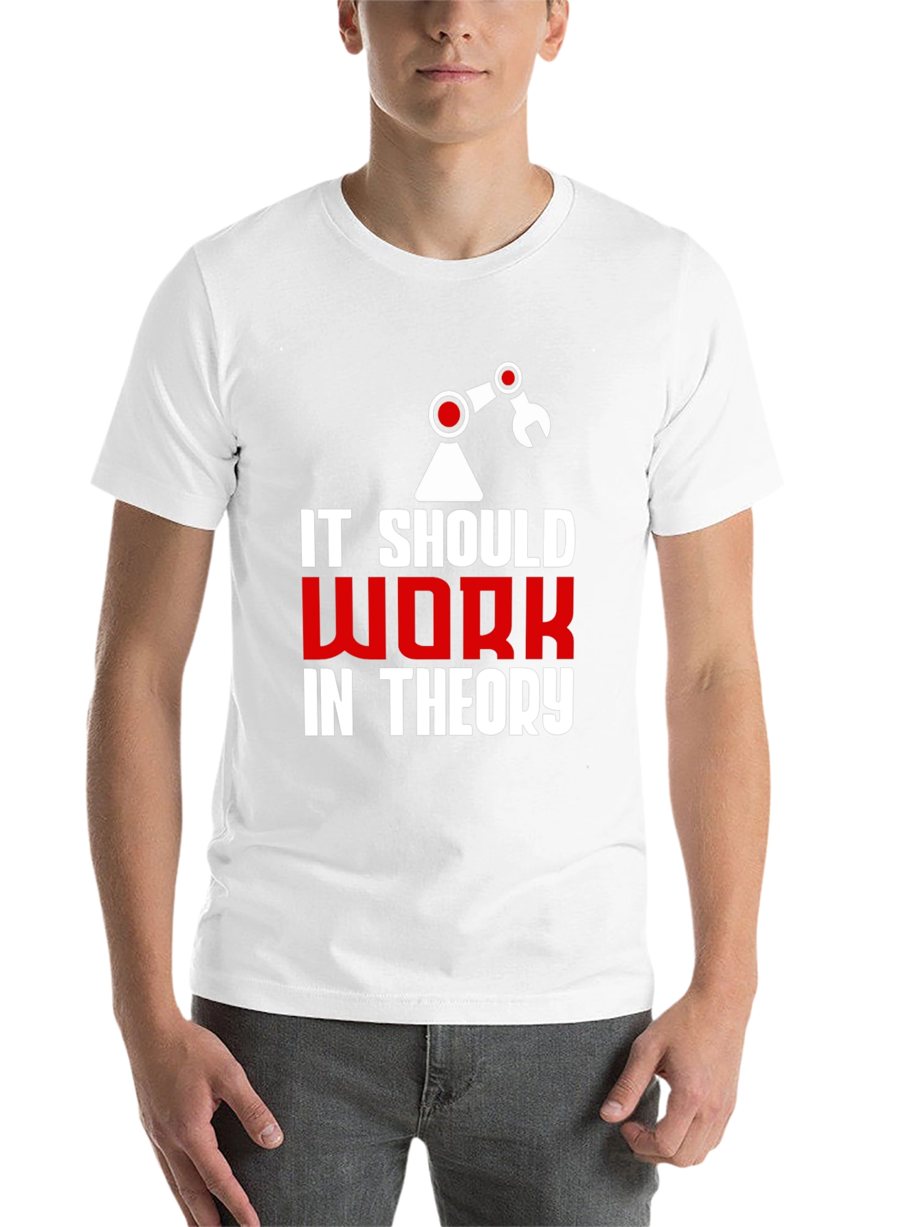Black It Should Work In Theory Graphic Tee view 14