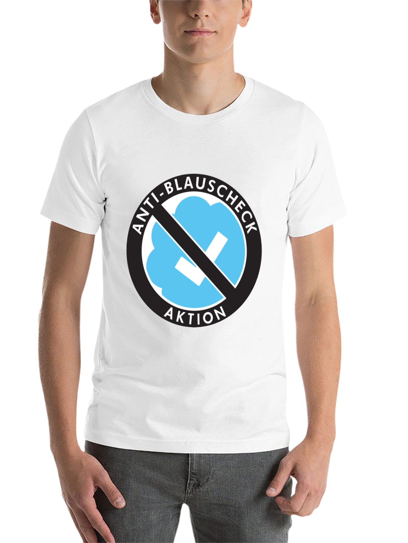 Black Anti-Blauschcheck T-Shirt view 14