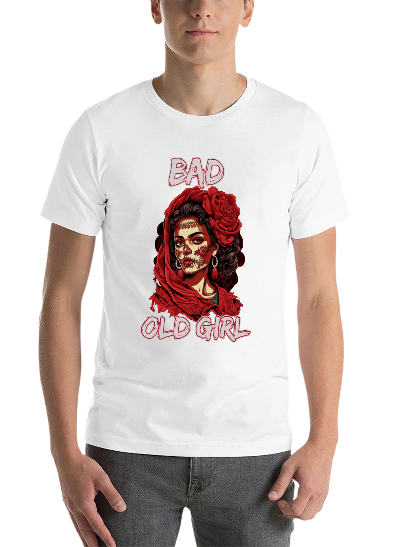 Black Bad Old Girl Graphic Tee view 14