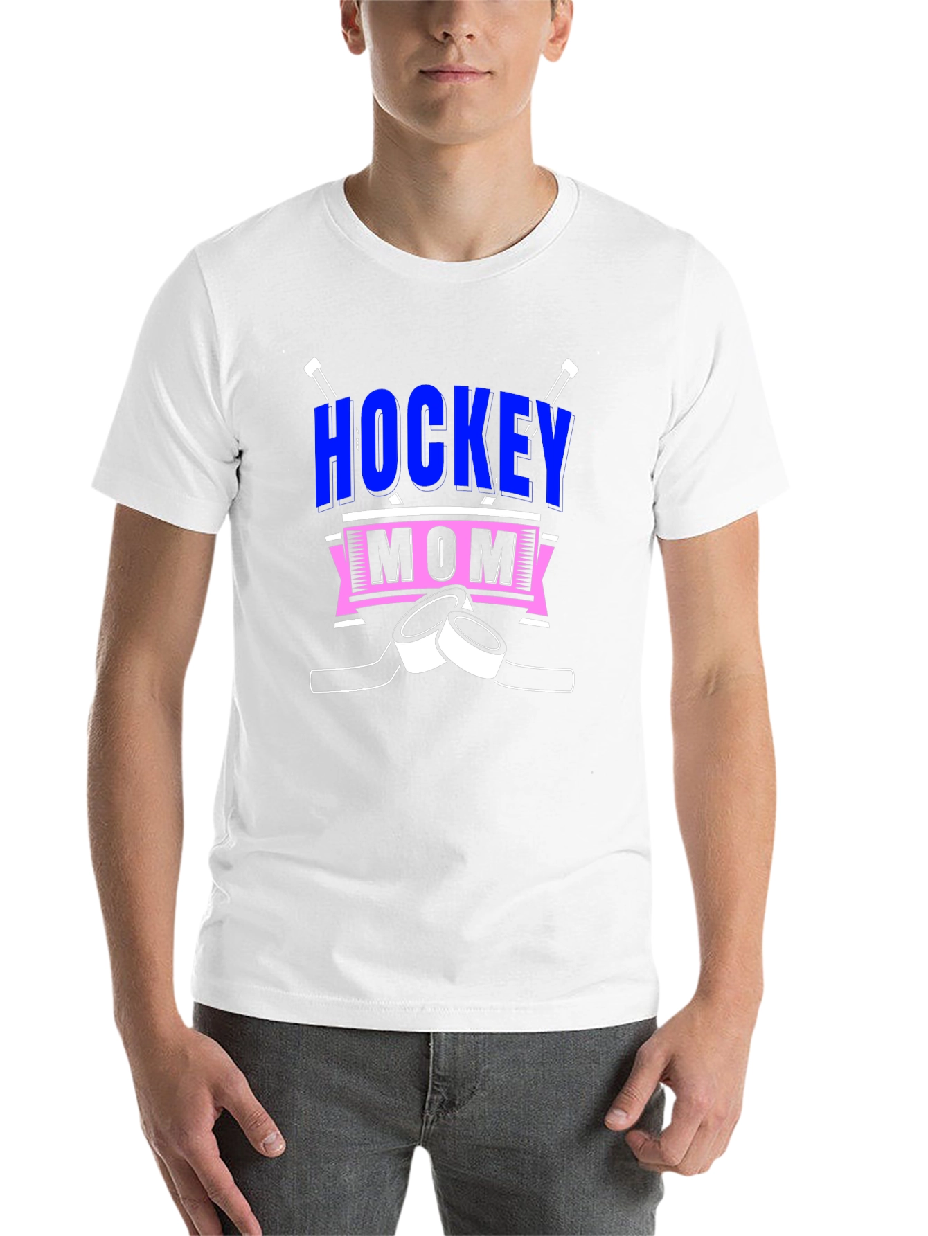 Black Hockey Mom Graphic Tee view 14