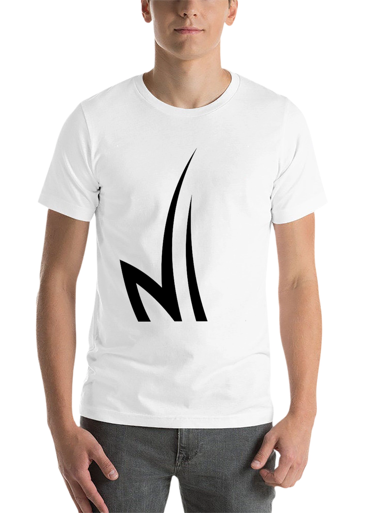 Black Black Graphic Tee - Modern Design view 14