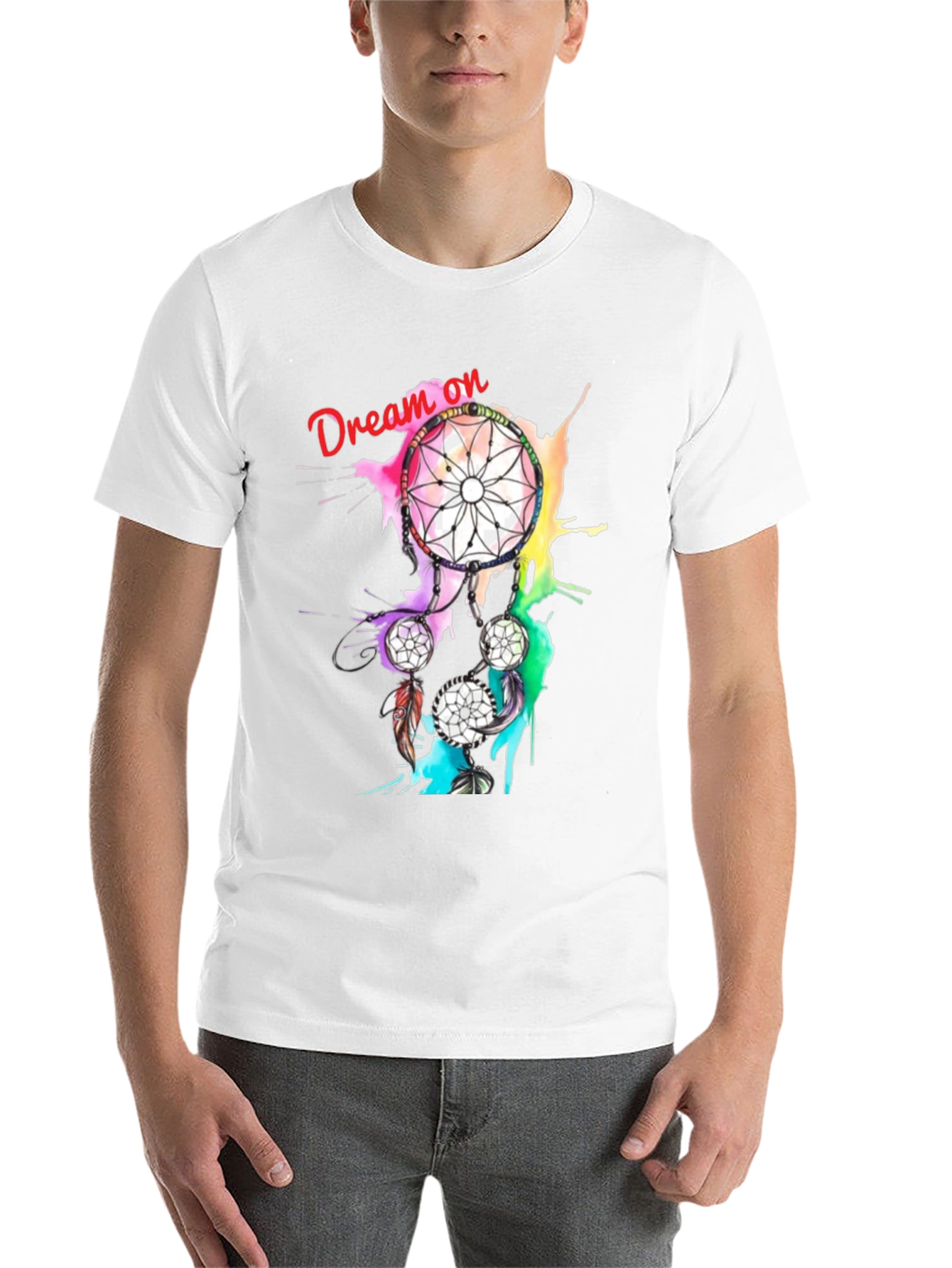 Black Dream On Dreamcatcher Graphic Tee - Black T-Shirt view 14