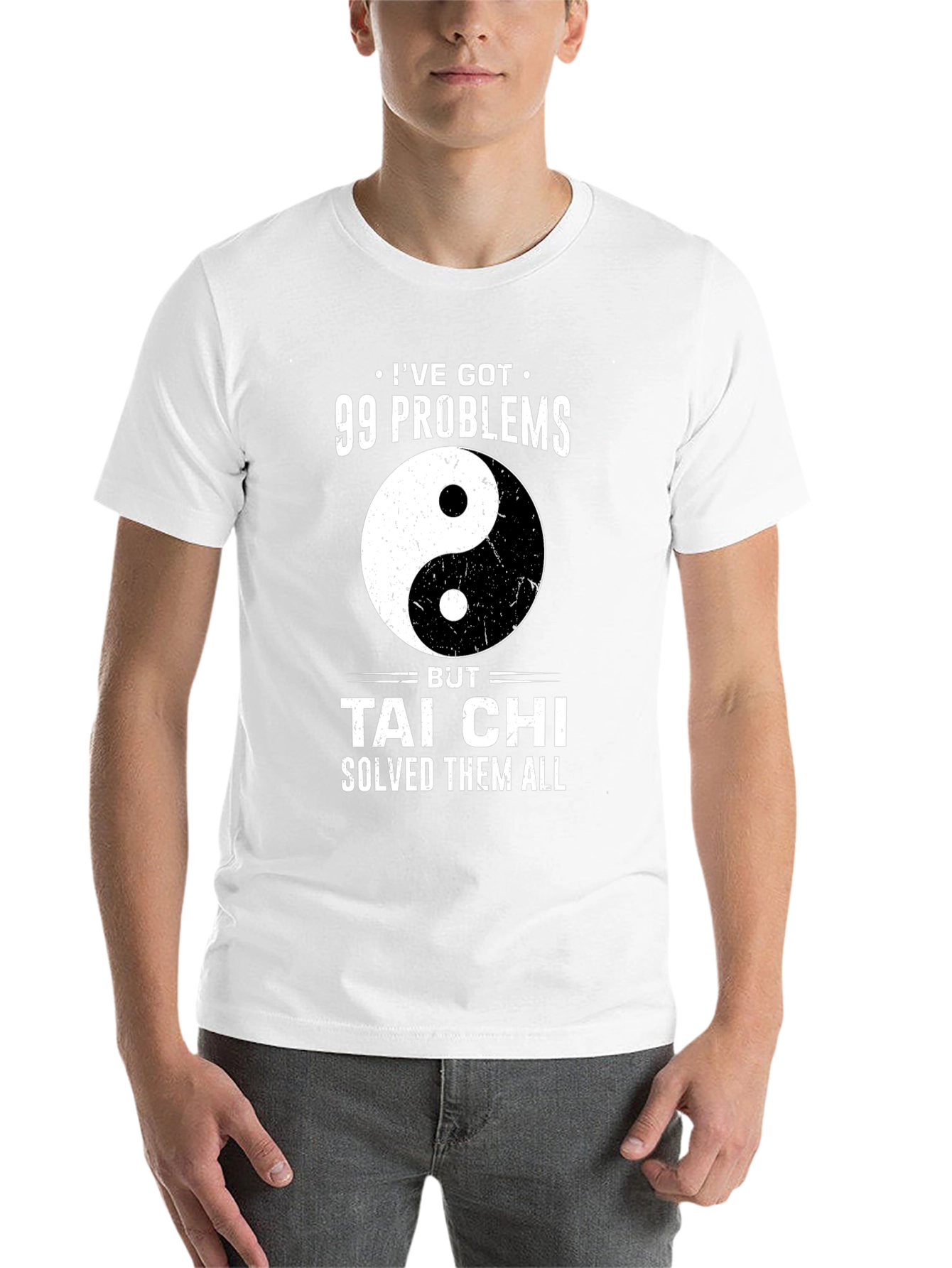 Black 99 Problems Tai Chi Solved T-Shirt view 14