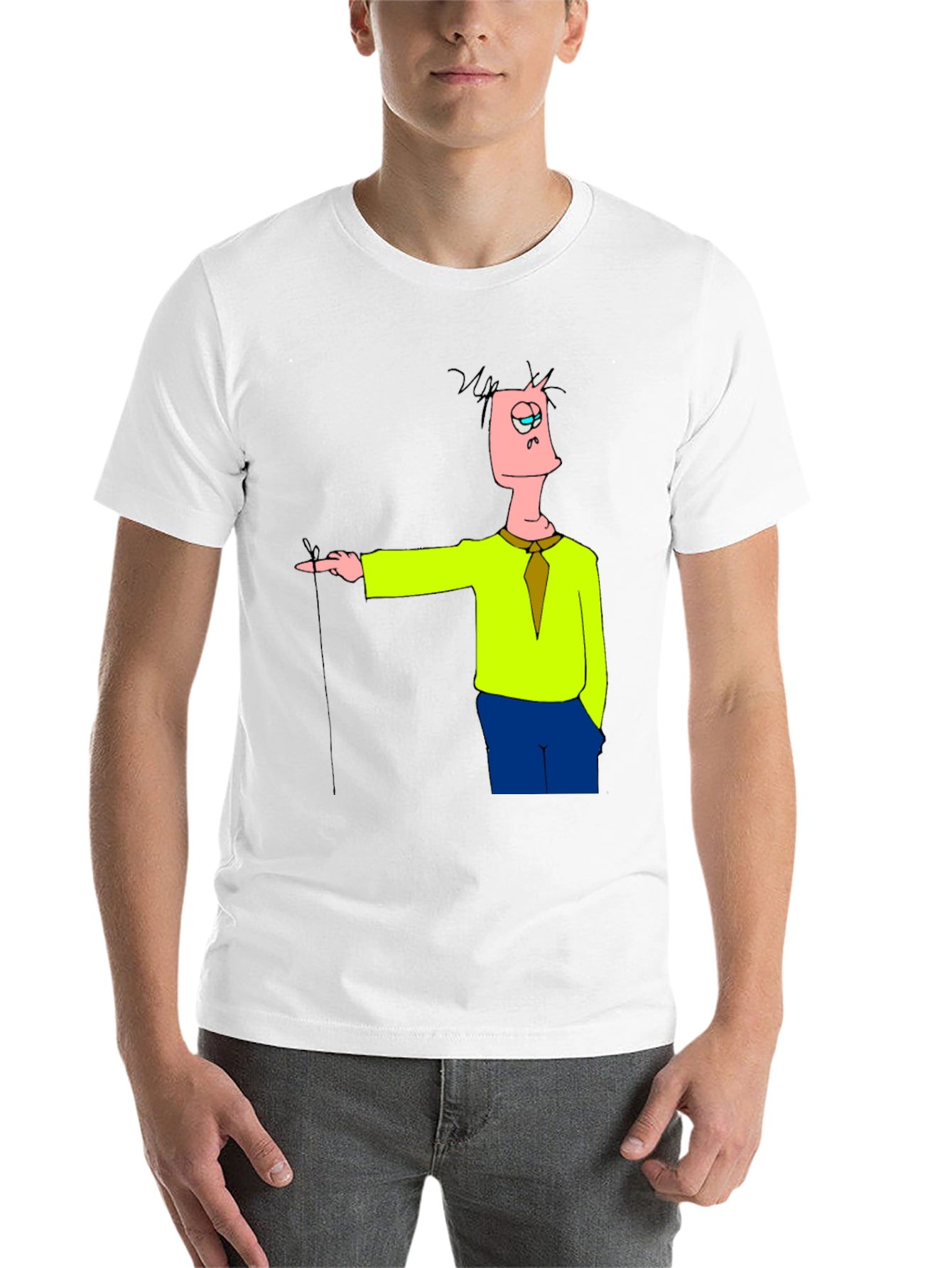 Black Cartoon Character Black T-Shirt view 14