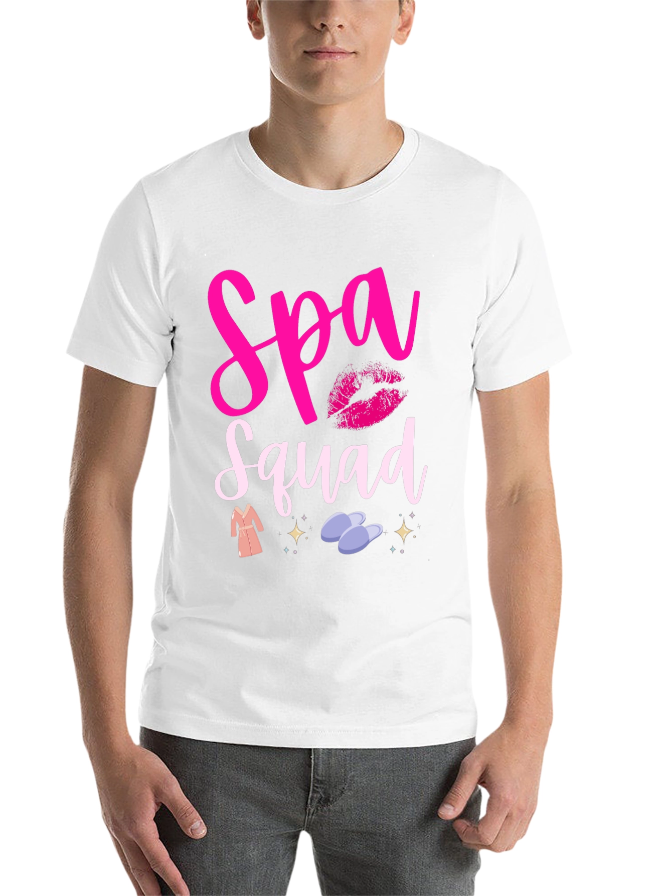 Black Spa Squad Graphic Tee - Relax in Style view 14