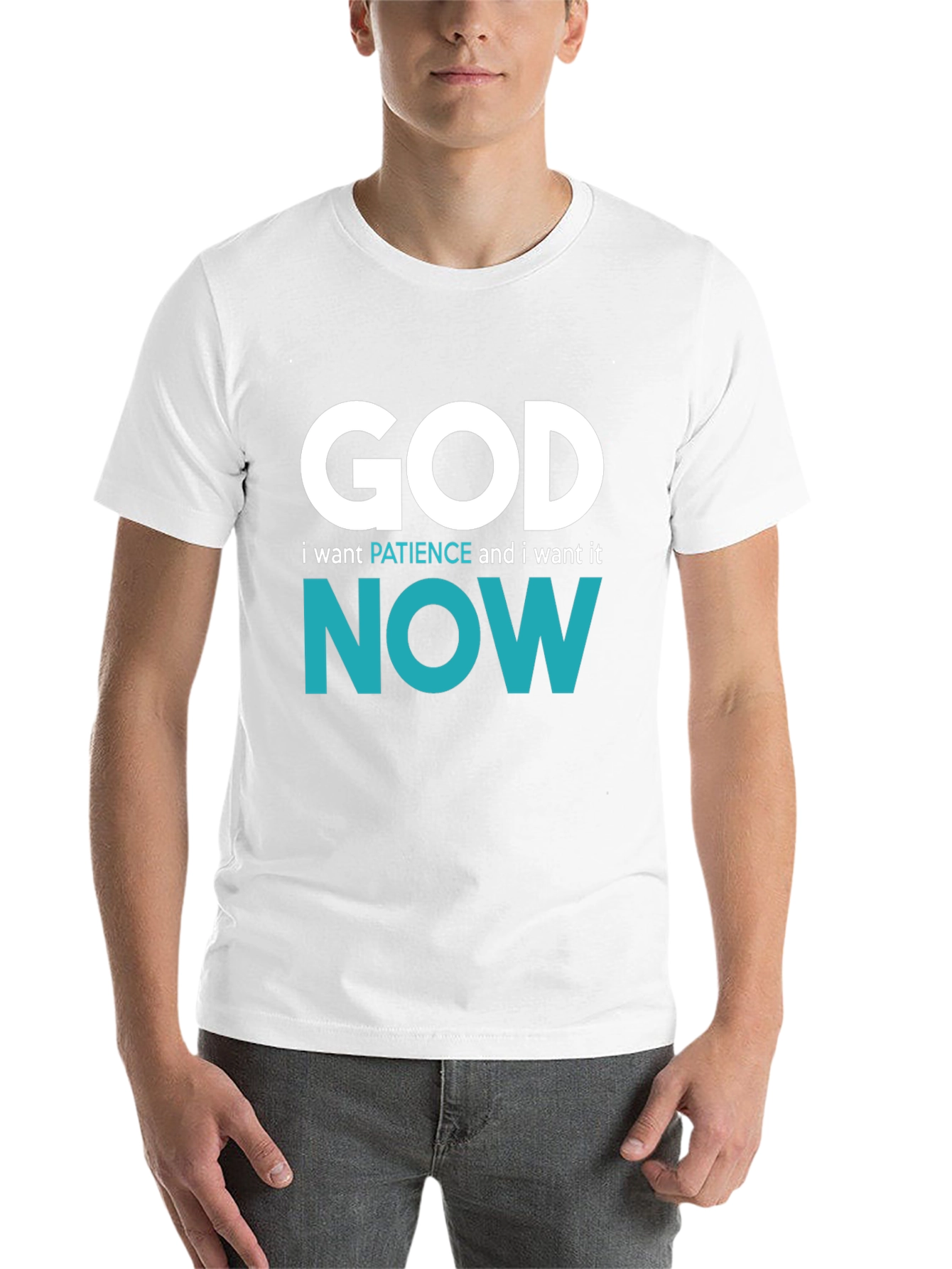 Black God, I Want Patience, and I Want It NOW T-Shirt view 14