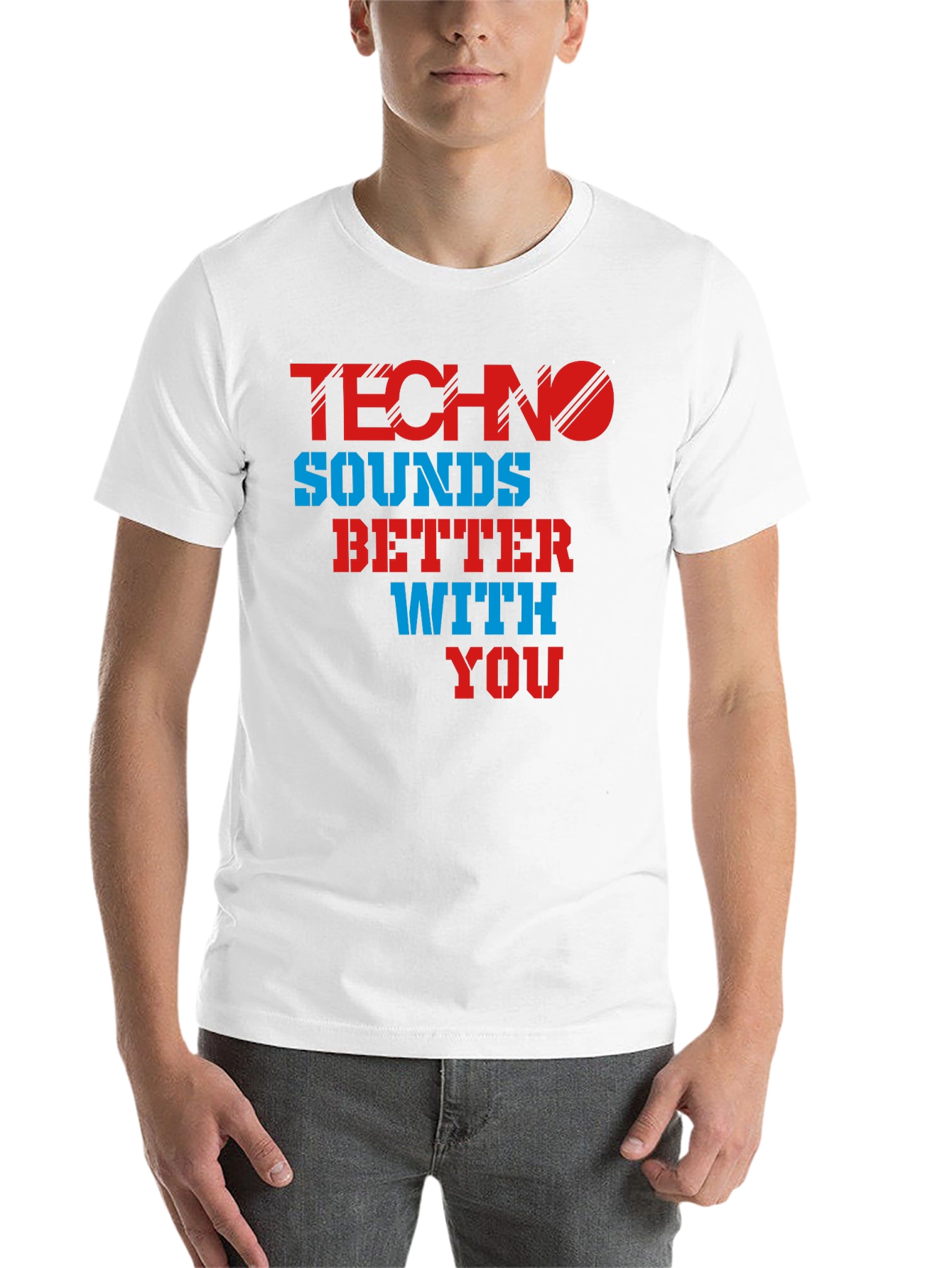 Black Techno Sounds Better With You T-Shirt view 14