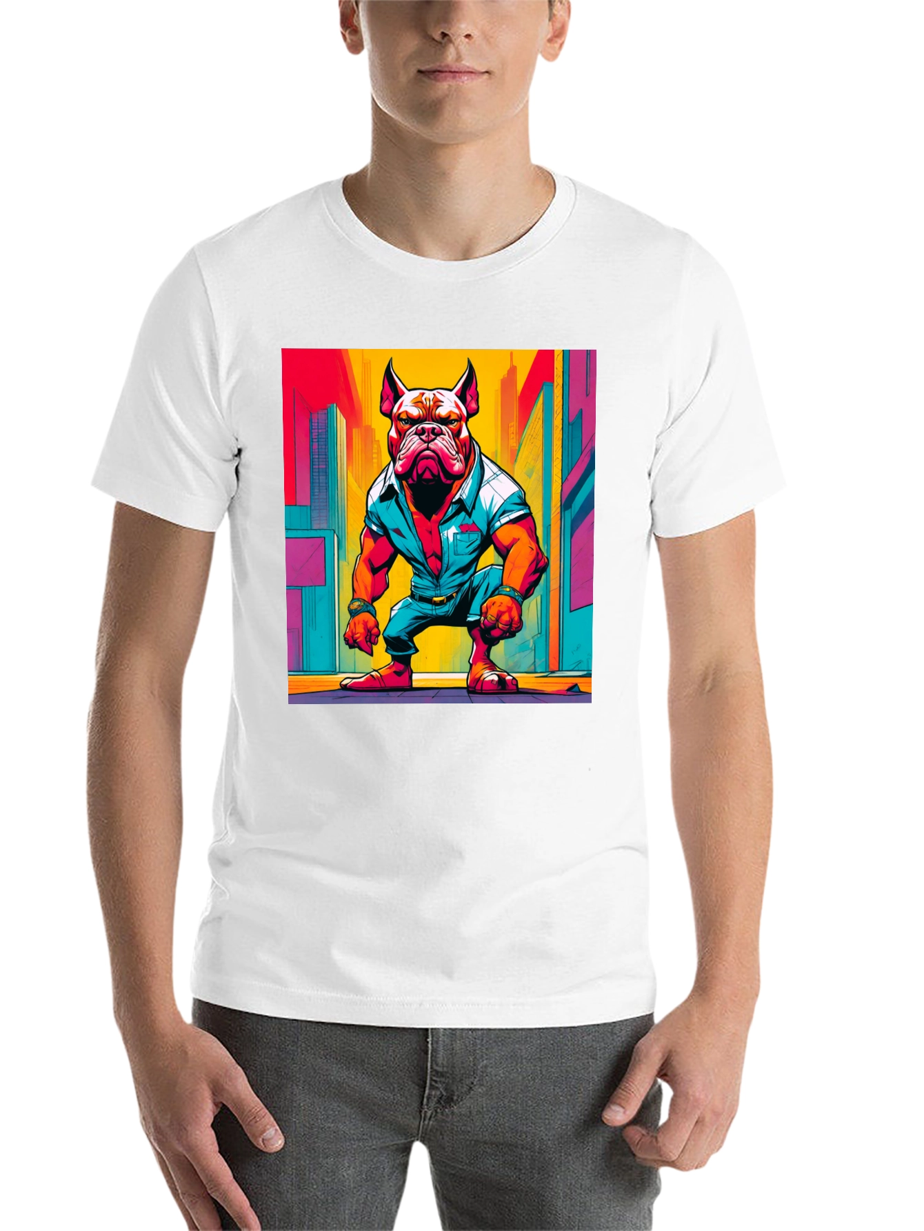 Black Cool Dog Graphic Tee - Urban Style view 14