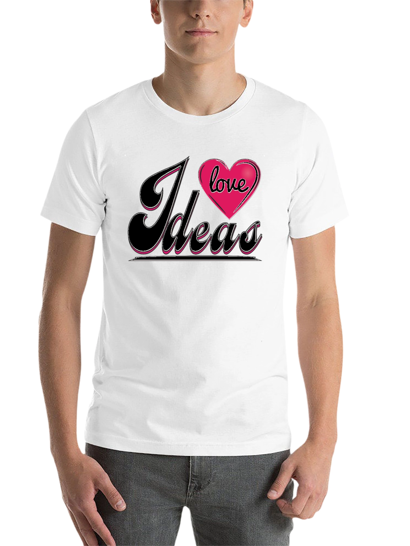 Black I Love Ideas Graphic Tee - Black T-Shirt view 14
