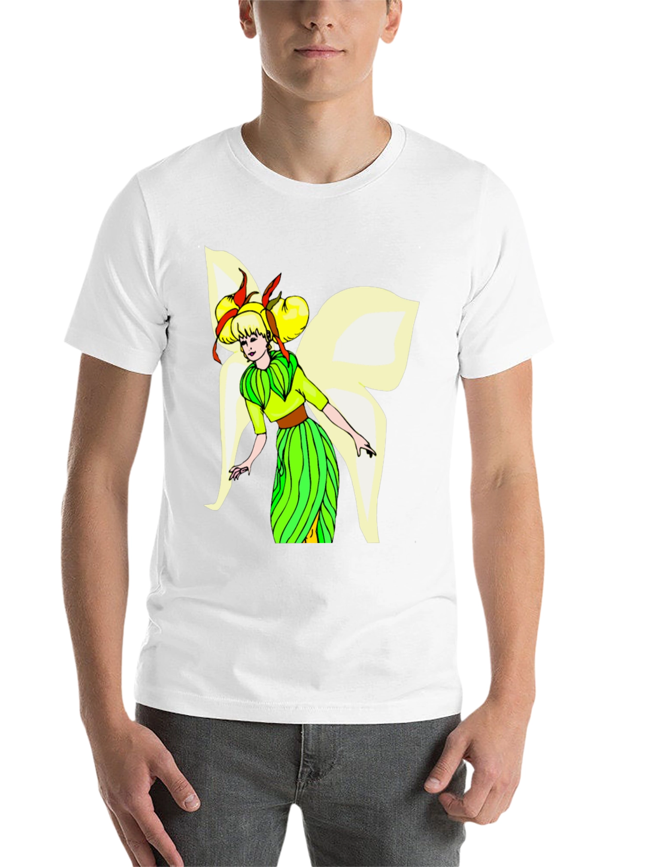 Black Fairy Graphic Black T-Shirt view 14