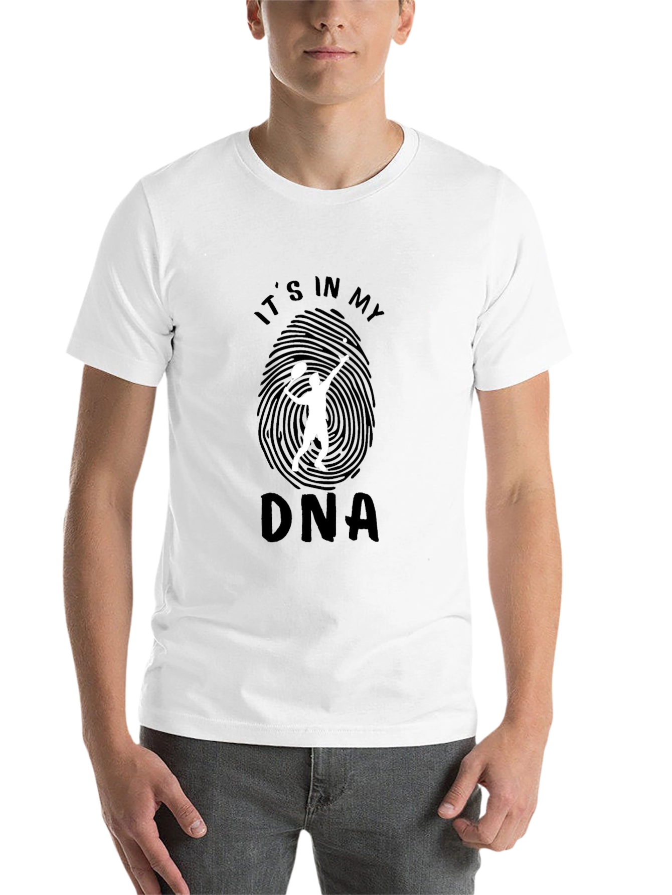 Tennis DNA Graphic Tee - Black Cotton T-Shirt - 14