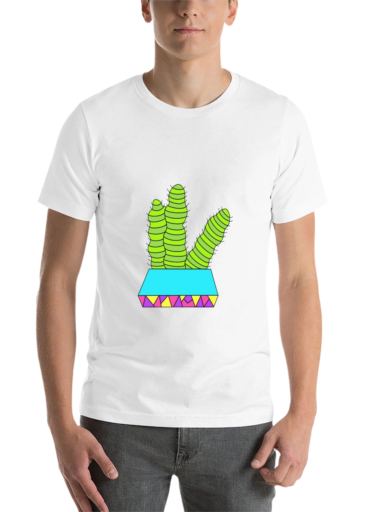 Black Cactus T-Shirt: Funky Desert Style view 14