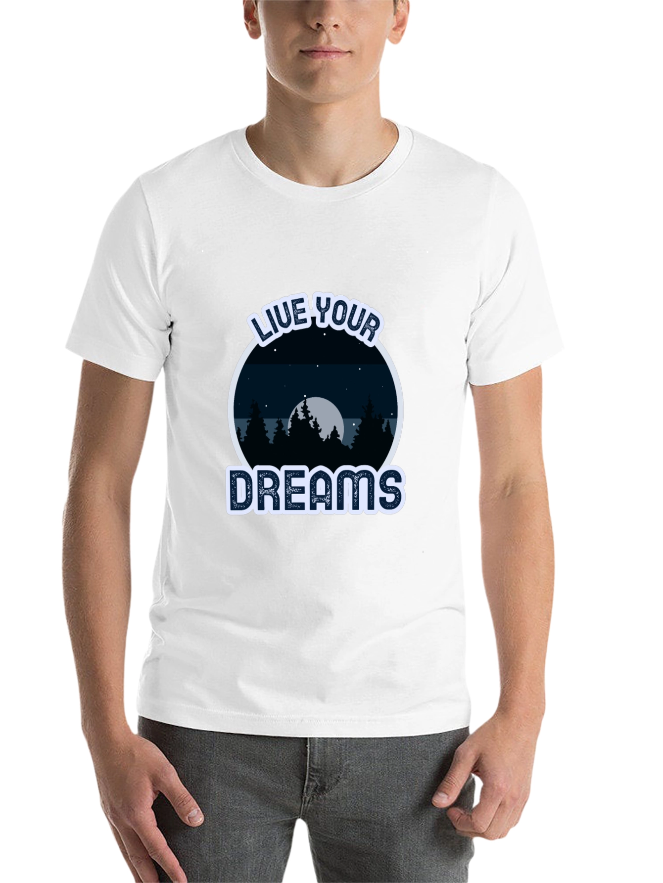Black Live Your Dreams T-Shirt - Nature Design view 14