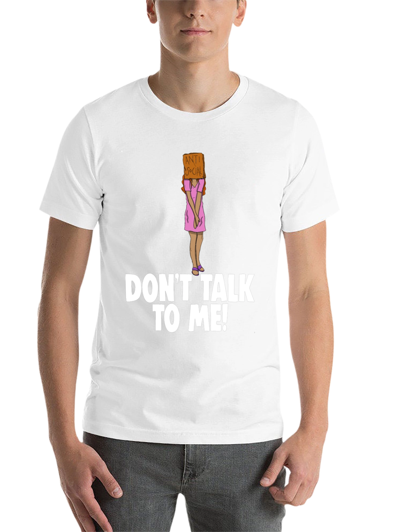 Black Anti-Social T-Shirt - 'Don't Talk To Me!' Novelty Tee view 14