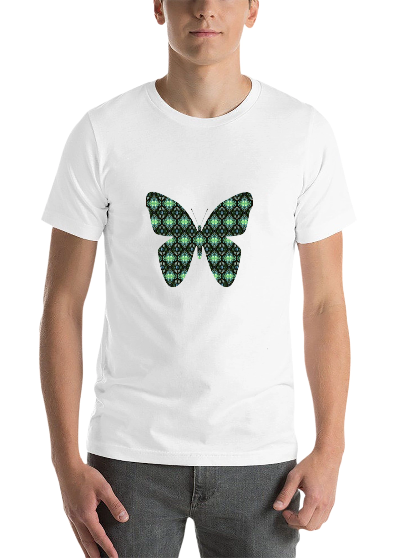 Black Butterfly Graphic Black T-Shirt view 14