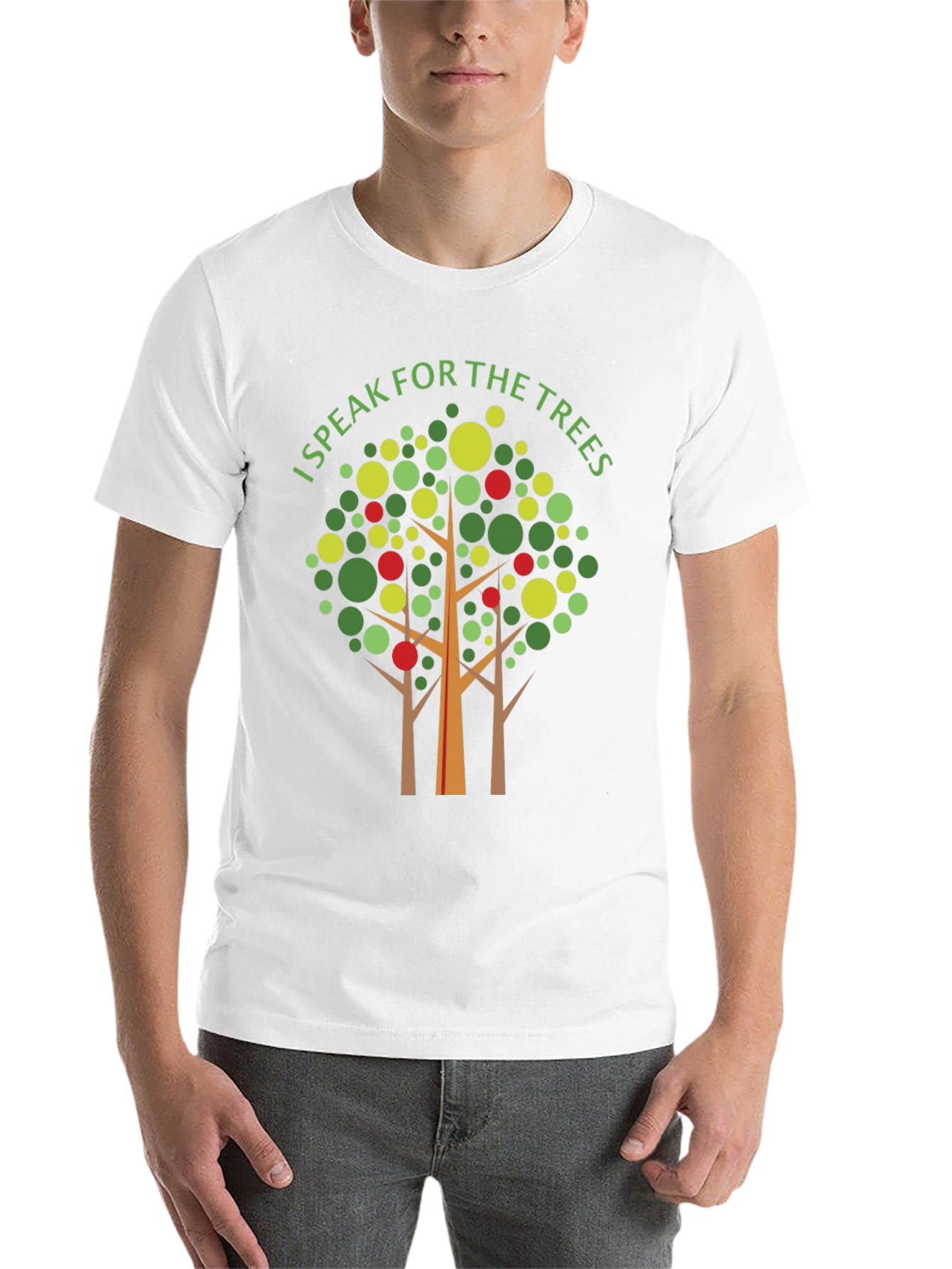 Black I Speak for the Trees Graphic T-Shirt view 14