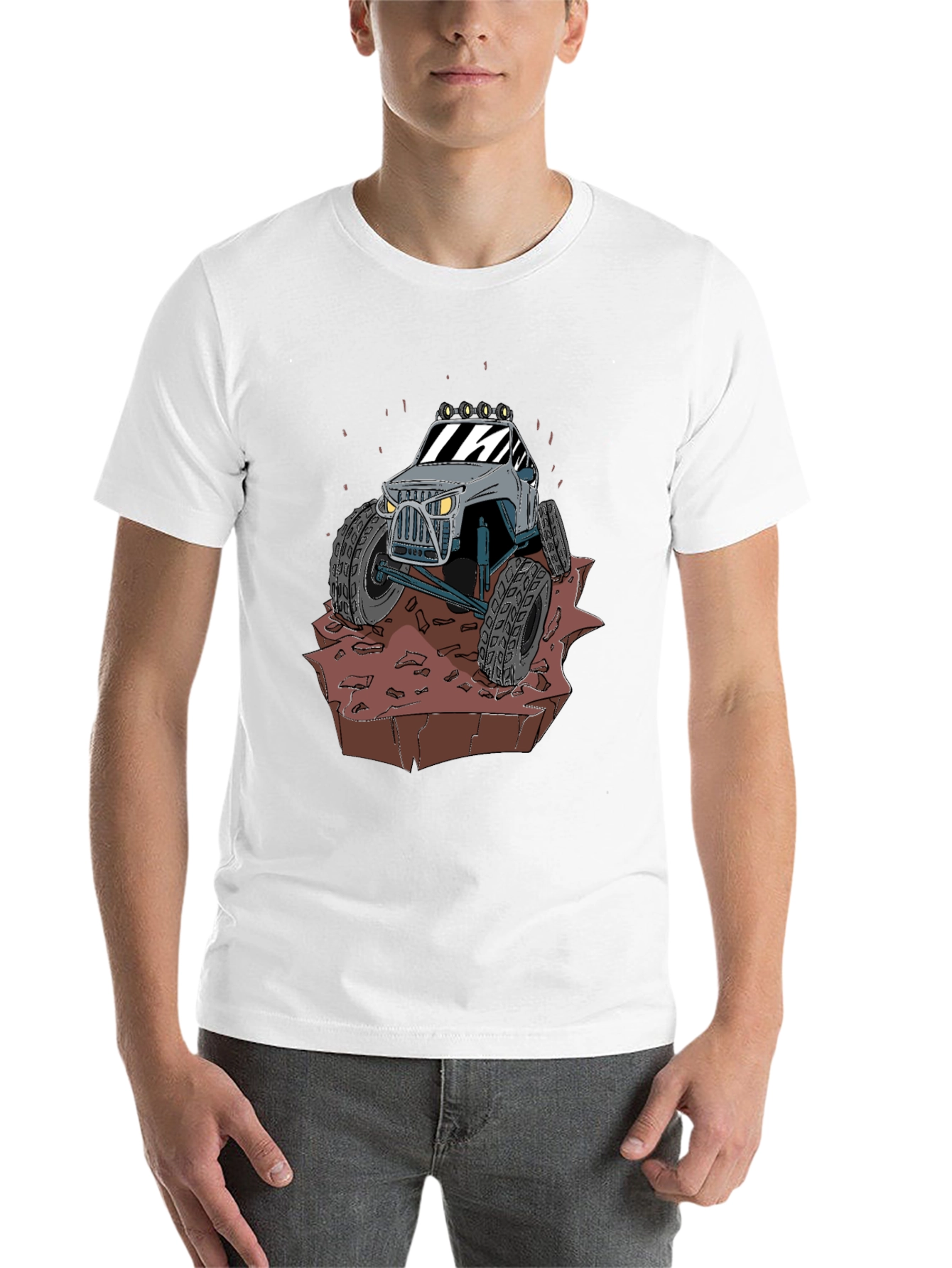 Black Off-Road Adventure T-Shirt view 14