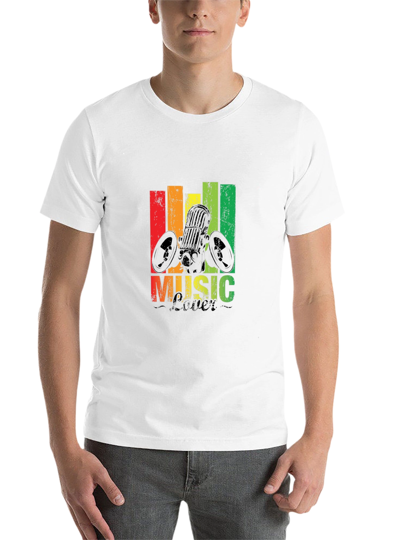 Black Rasta Music Lover T-Shirt view 14