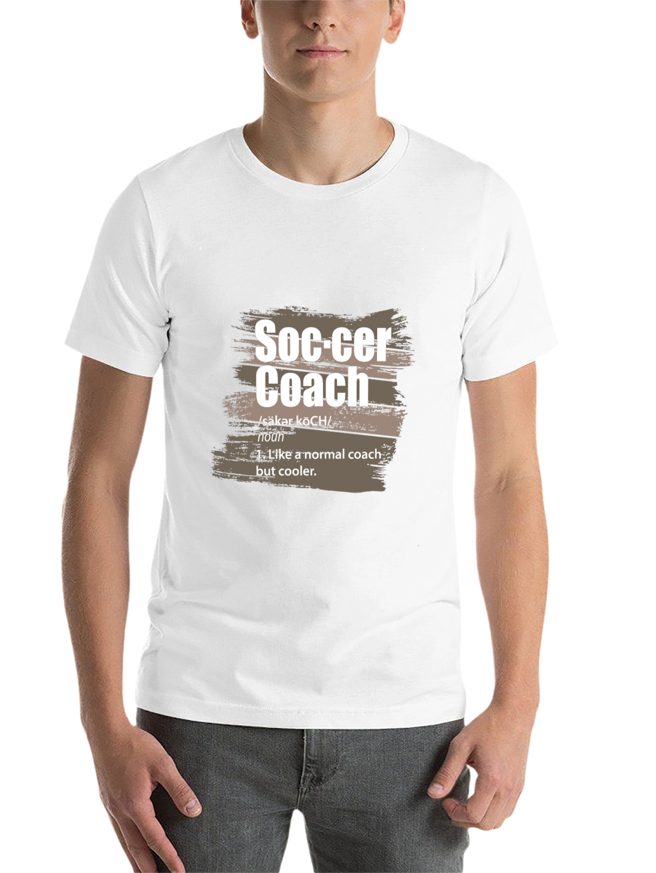 Black Soccer Coach Definition T-Shirt view 14