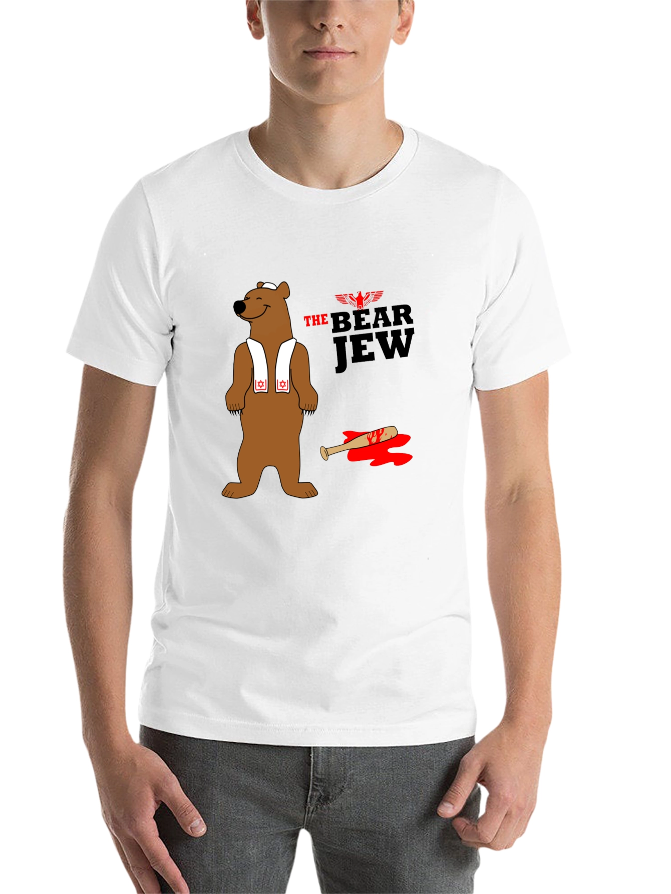 Black The Bear Jew T-Shirt view 14