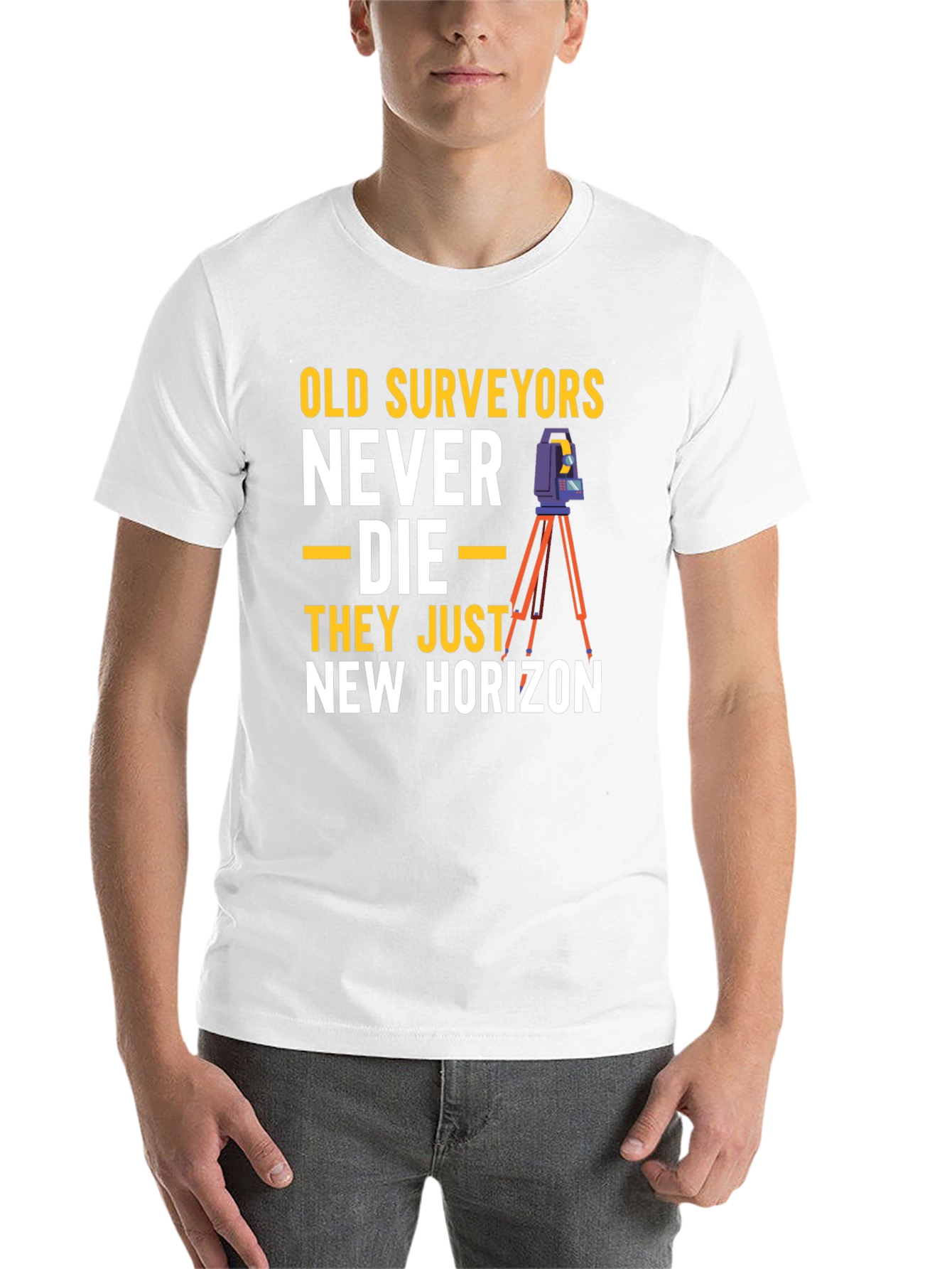 Black Old Surveyors New Horizon Graphic T-Shirt view 14