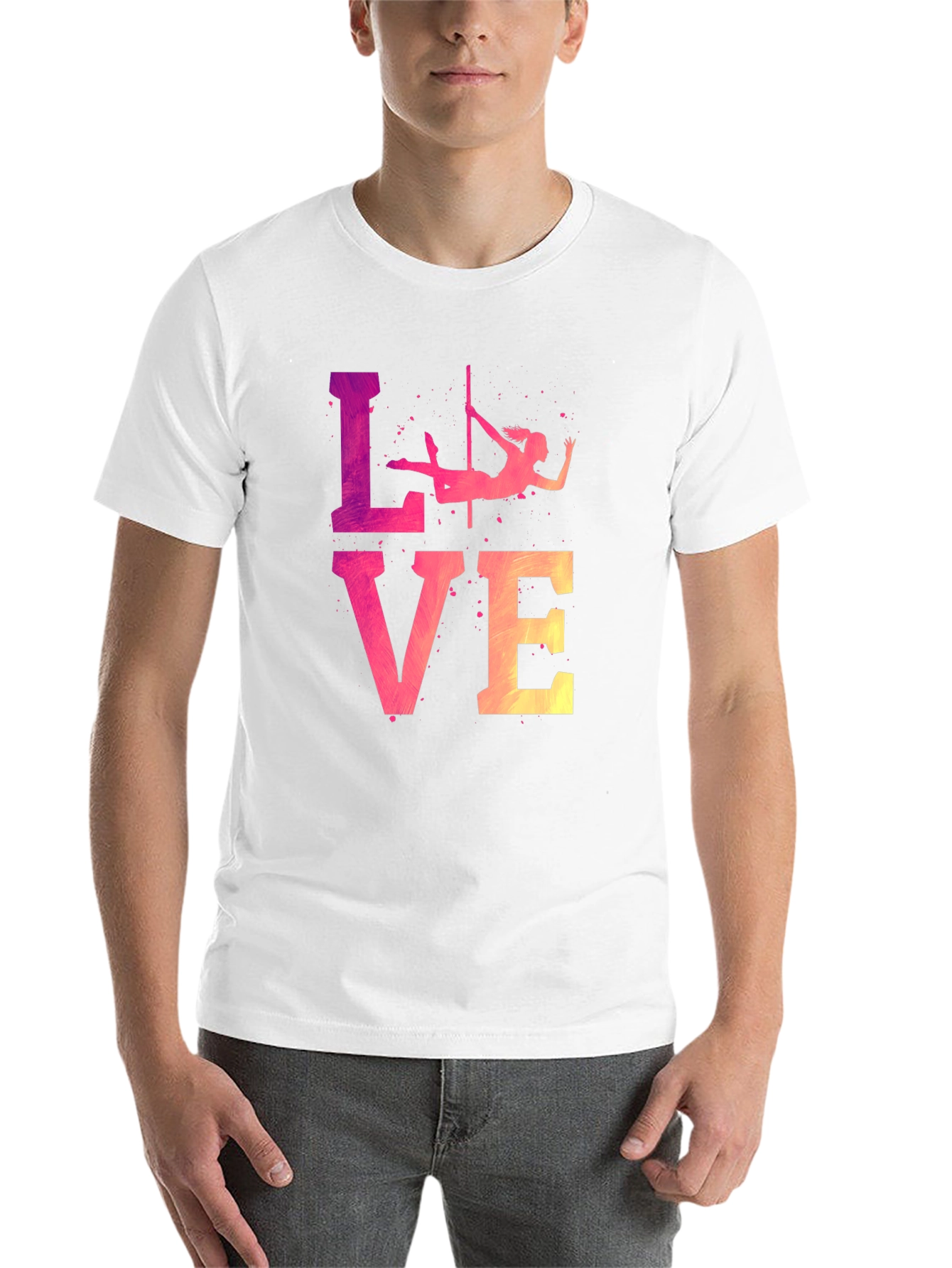 Black Pole Dancing Love Graphic T-Shirt view 14