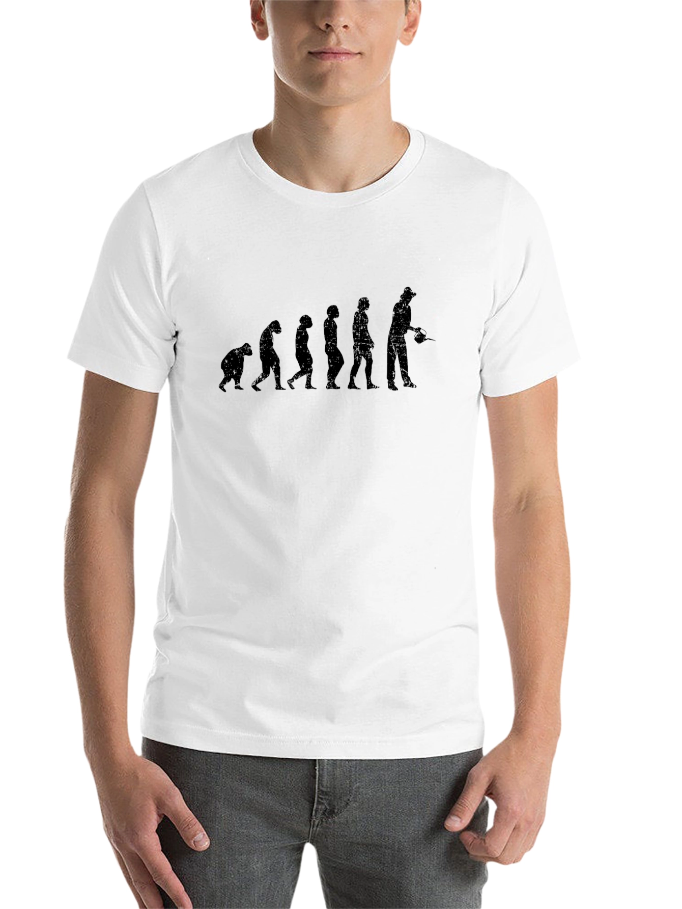 Black Evolution of Gardener Funny T-Shirt view 14