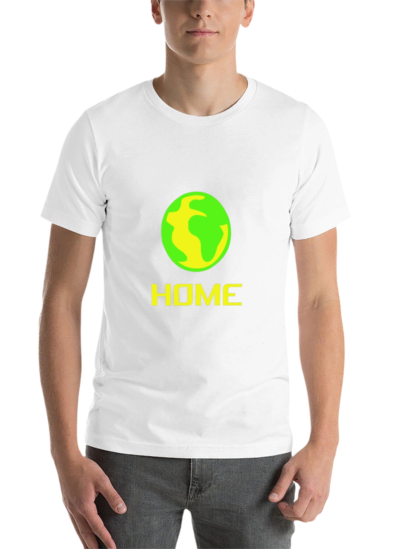 Black Home Planet Graphic Tee - Black Cotton Comfort view 14