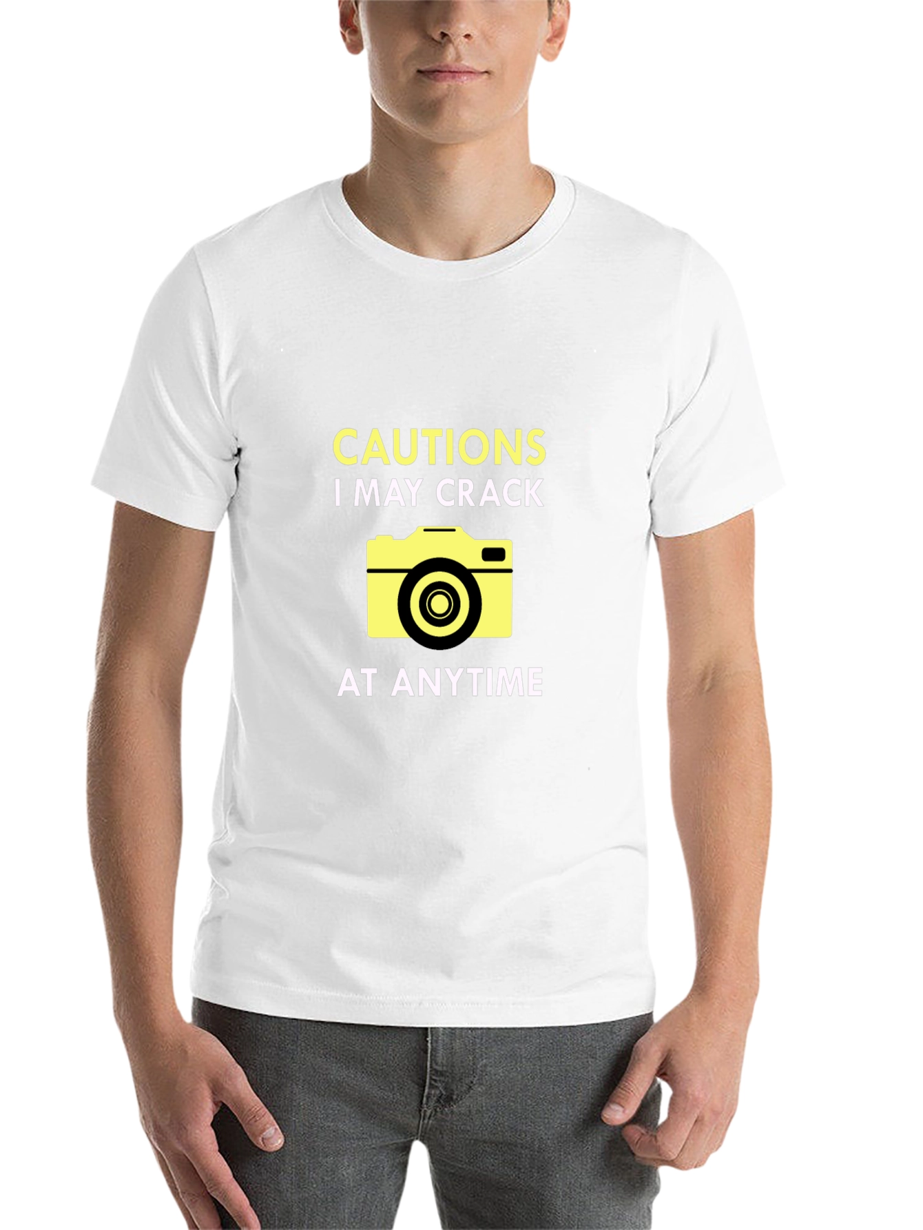 Black Funny Camera Humor T-Shirt view 14