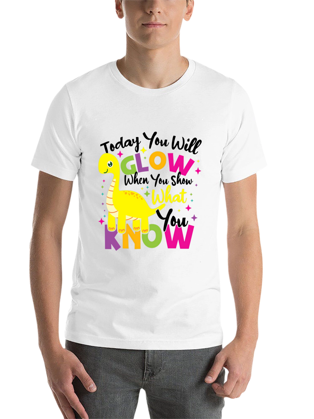 Black Glow What You Know Dino T-Shirt view 14