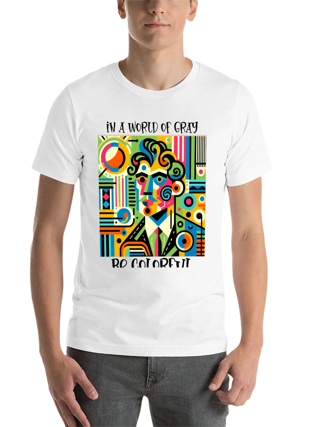 Colorful Abstract Art T-Shirt - Be Colorful - 14