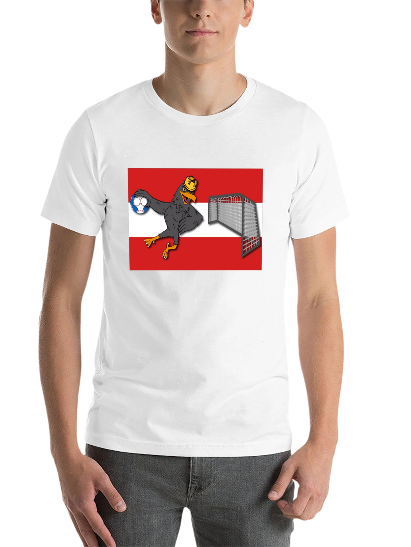 Black Austria Handball T-Shirt Funny Austrian Bird view 14