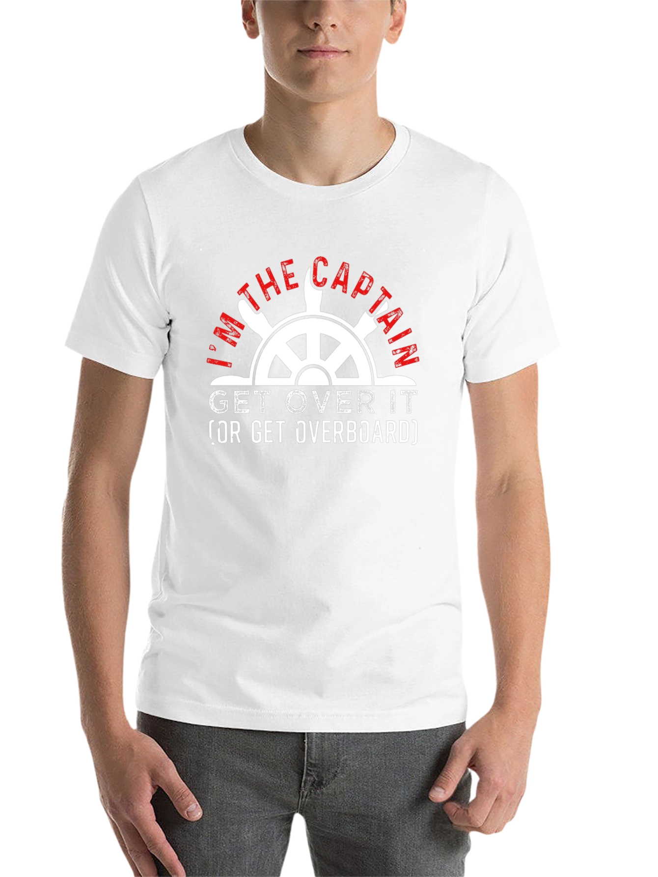 Black I'm The Captain T-Shirt - Funny Boating Tee view 14