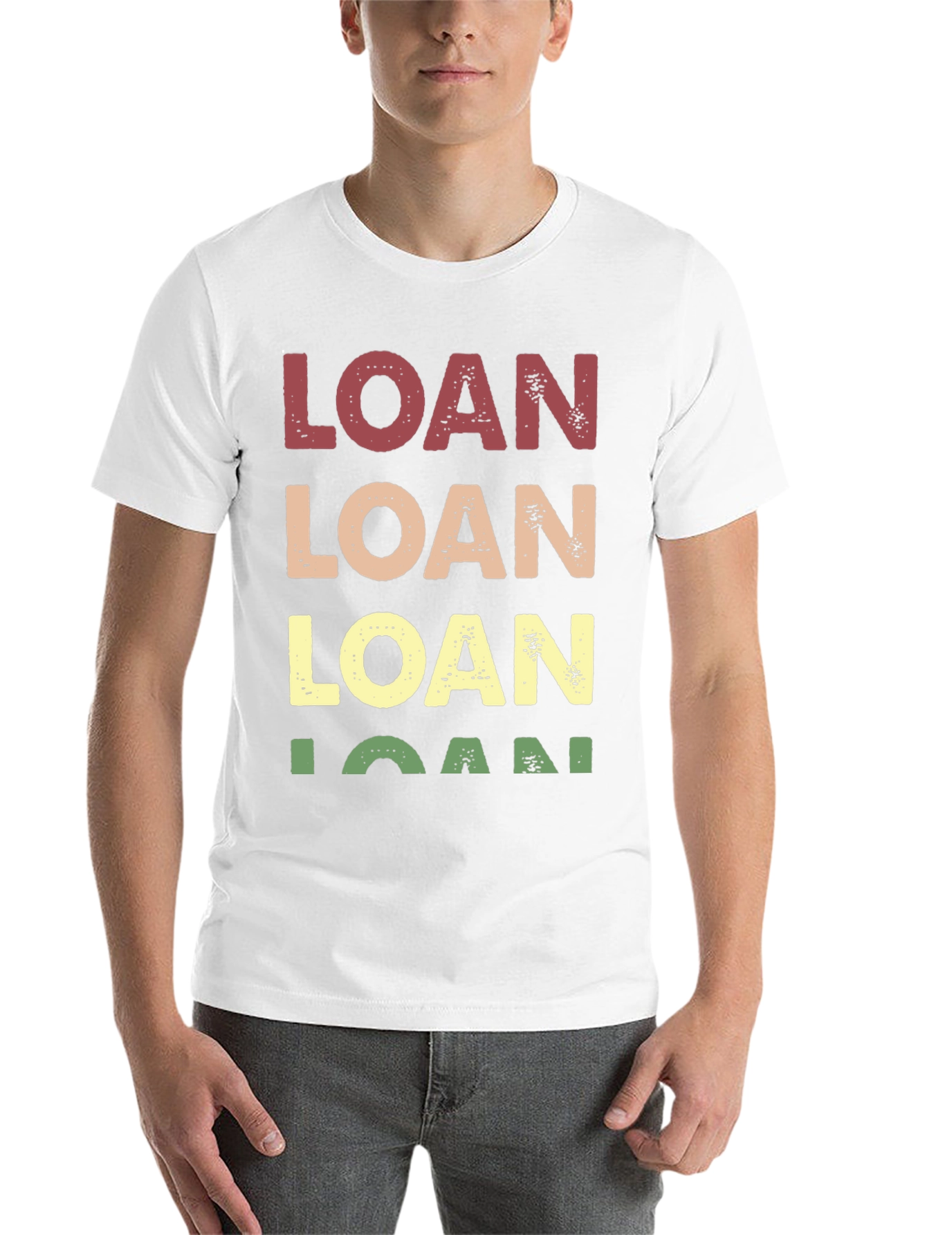 Black Retro Loan T-Shirt, Funny Finance Tee view 14