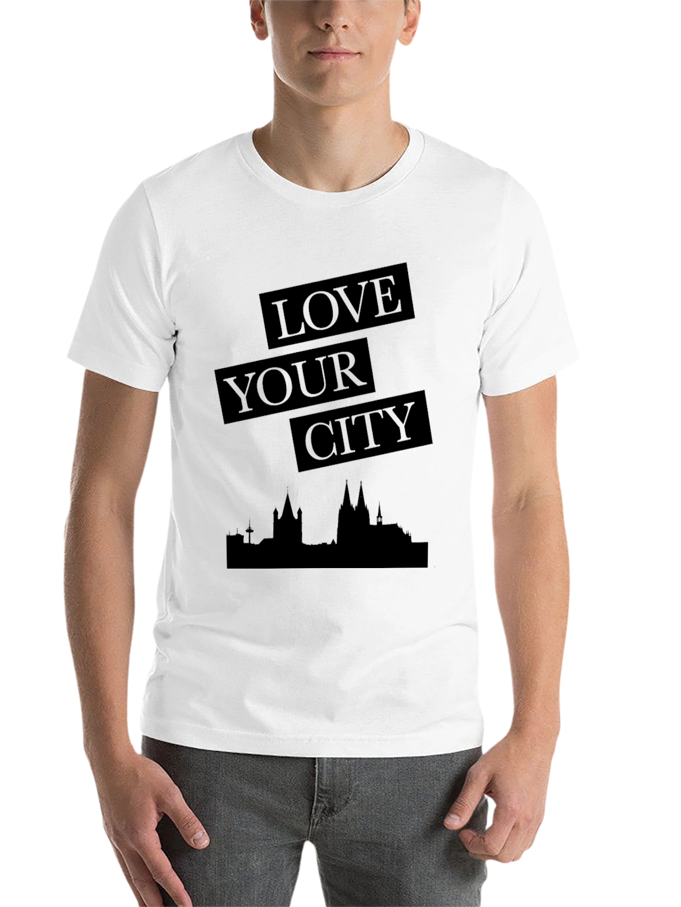 Black Love Your City Black Graphic Tee - Stylish Urban Design view 14