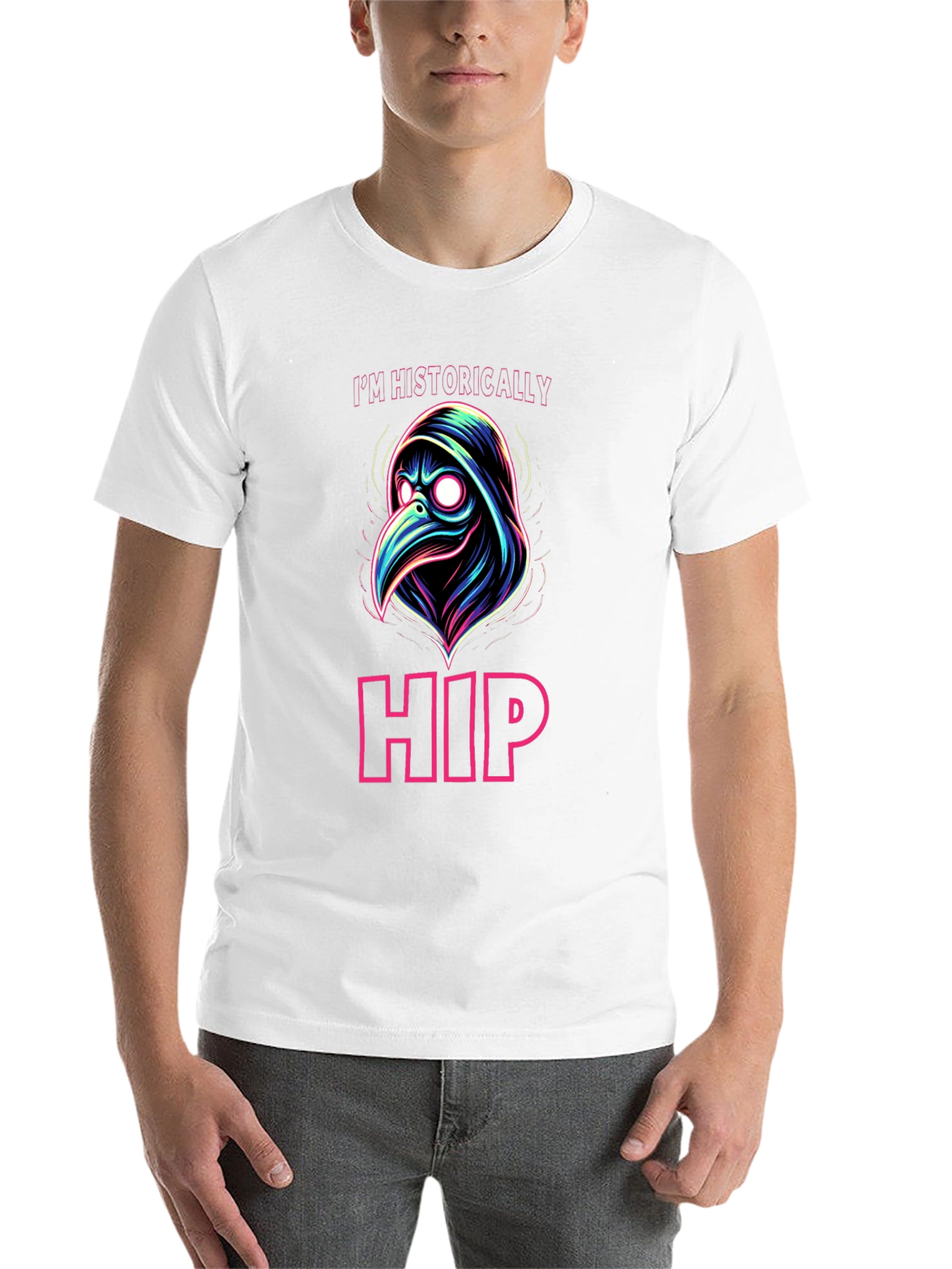 Black Historically Hip Plague Doctor Graphic Tee view 14