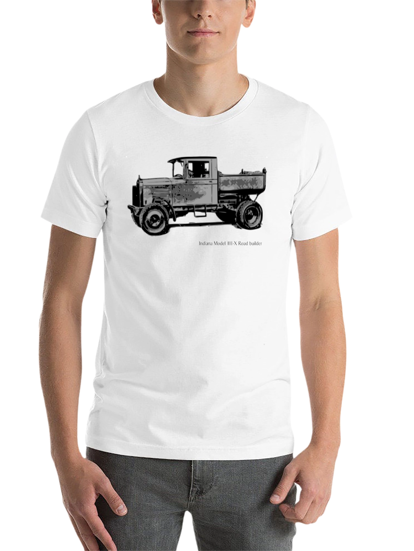 Vintage Truck Graphic Tee - Classic Black T-Shirt - 14