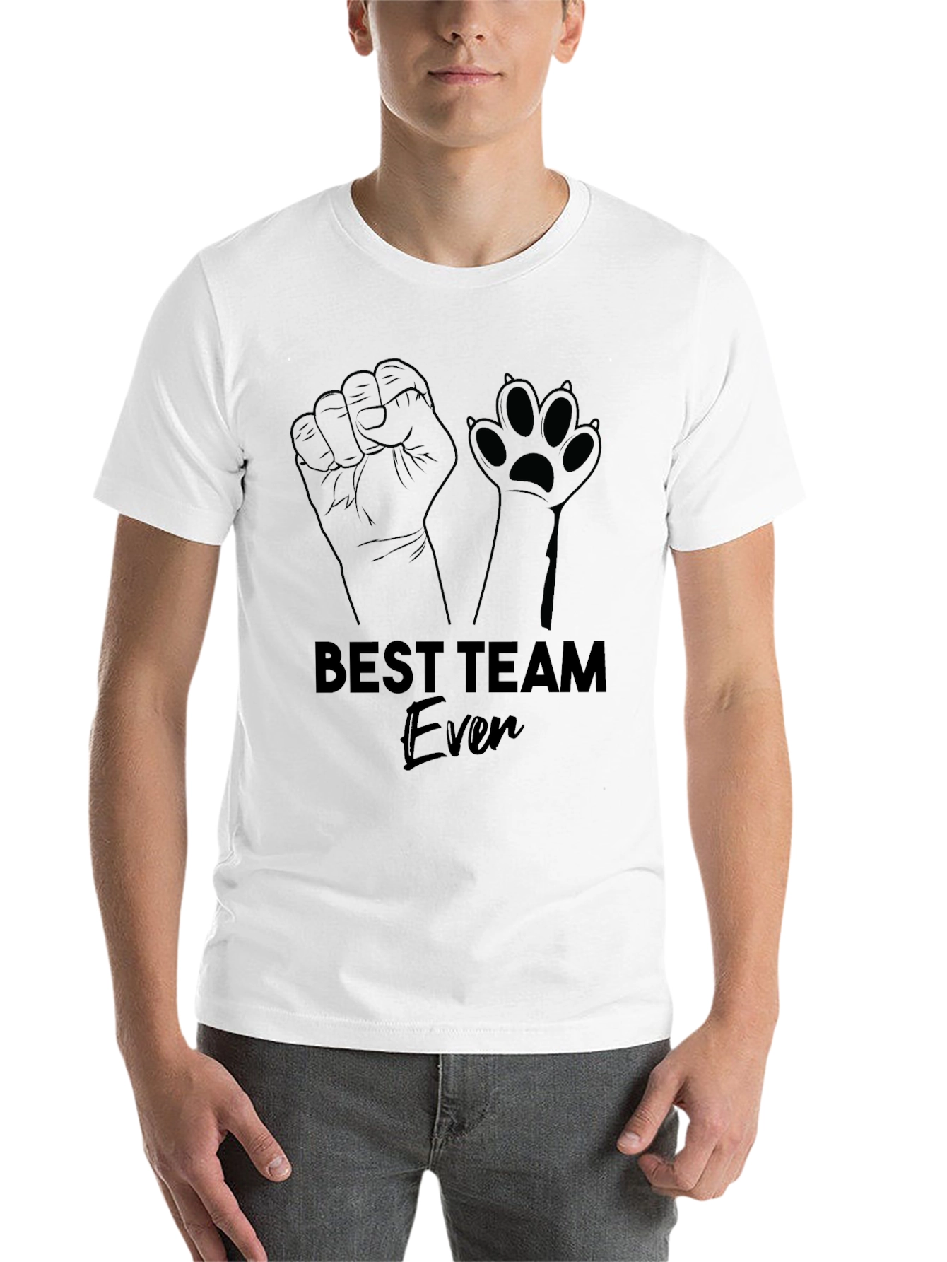 Black Best Team Ever T-Shirt view 14