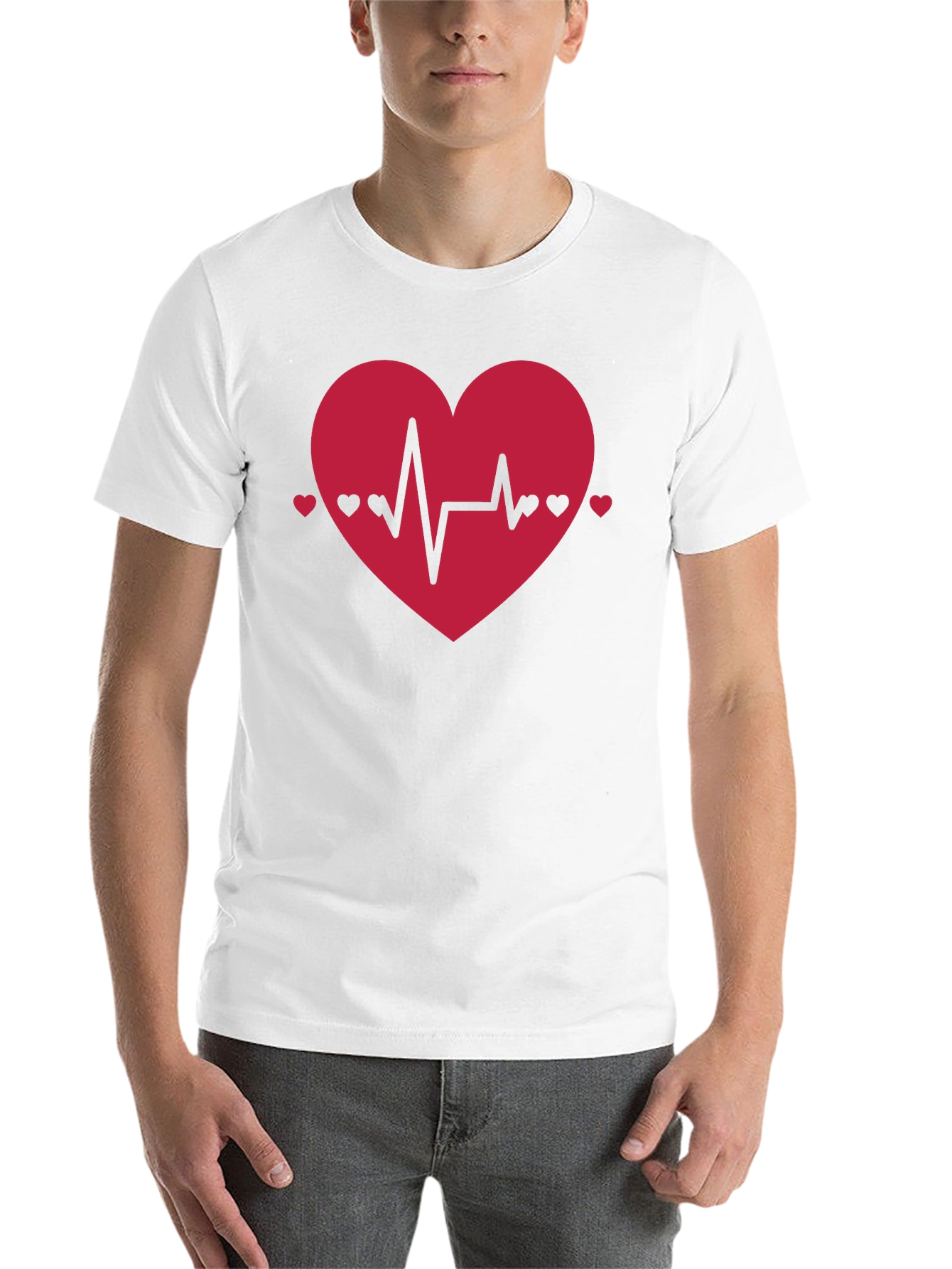 Black Heartbeat Heart Graphic Tee - Love & Life view 14