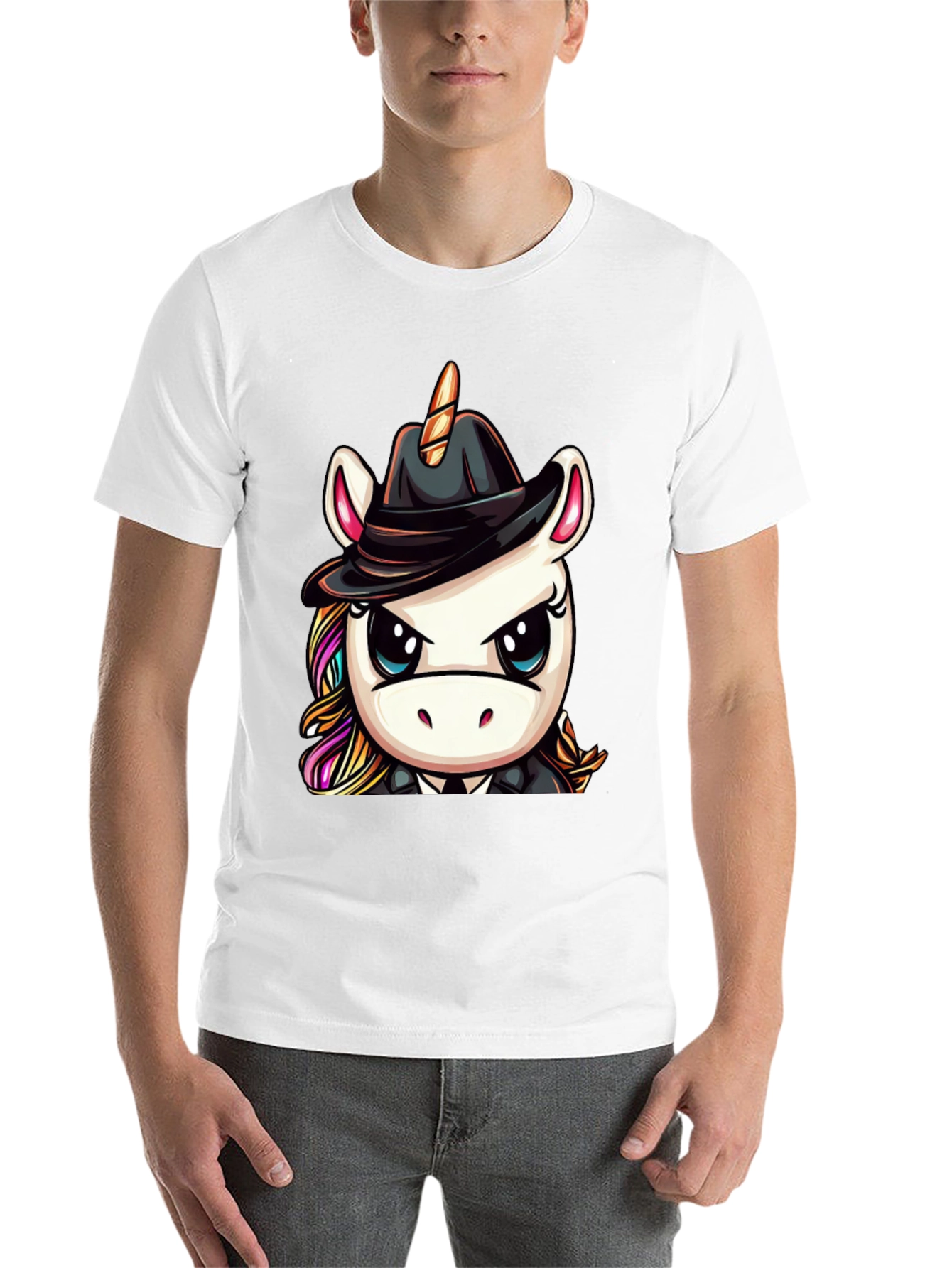Black Unicorn Mafia Boss Graphic Tee - Black view 14