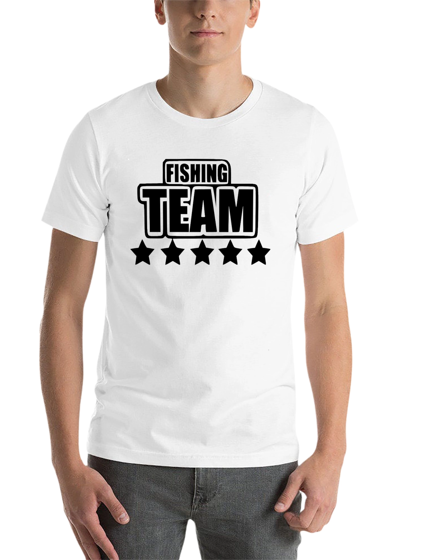 Black Fishing Team Black T-Shirt view 14