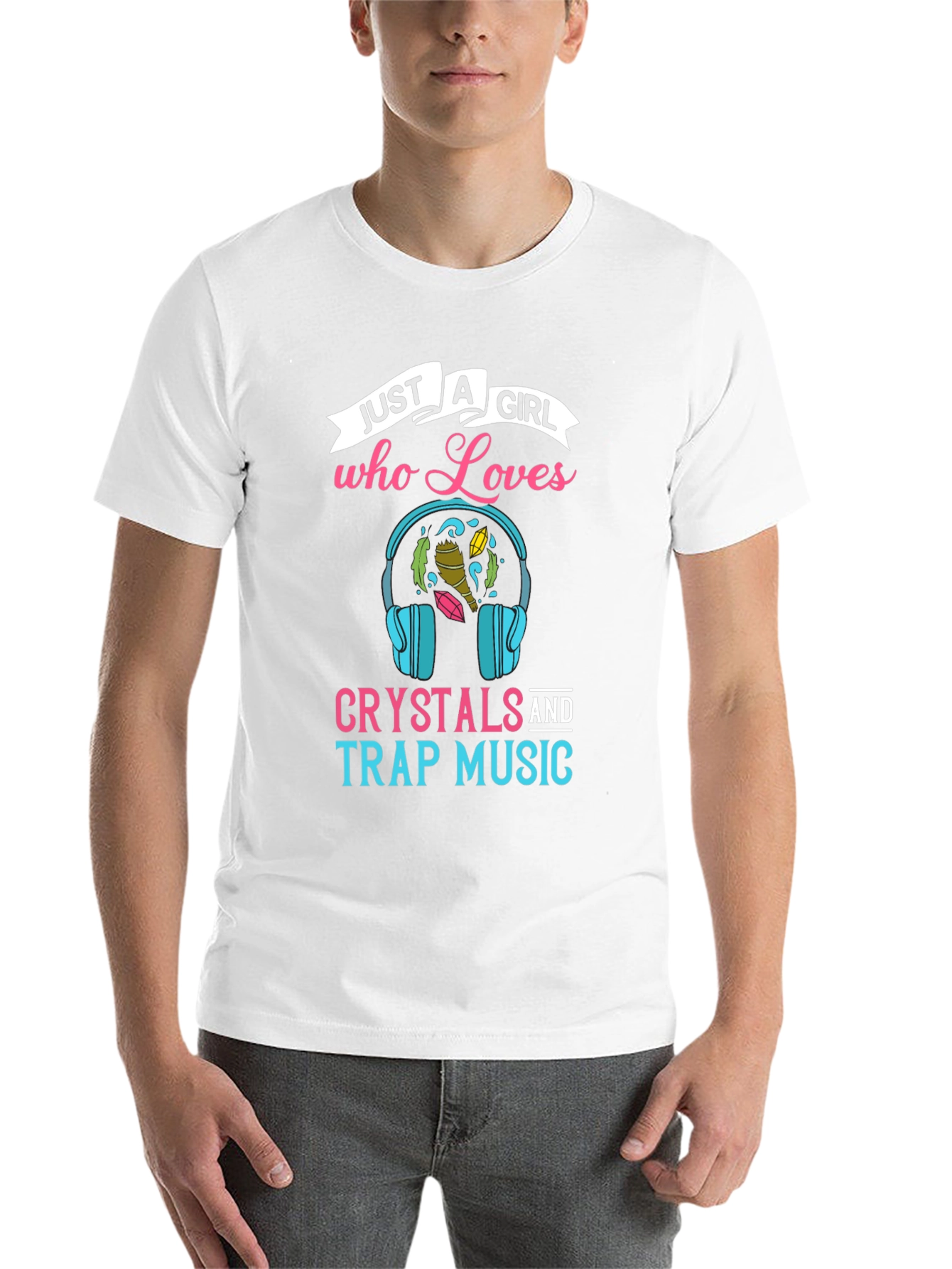 Black Crystals and Trap Music T-Shirt for Girls view 14