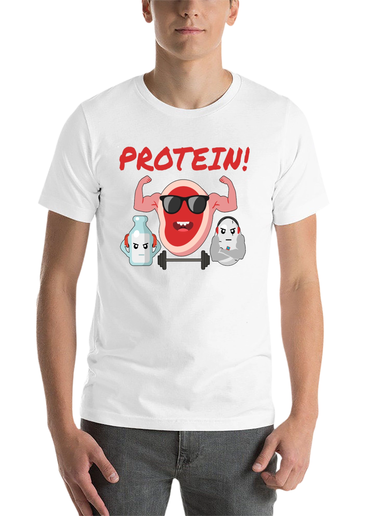 Black Protein Power Gym T-Shirt view 14