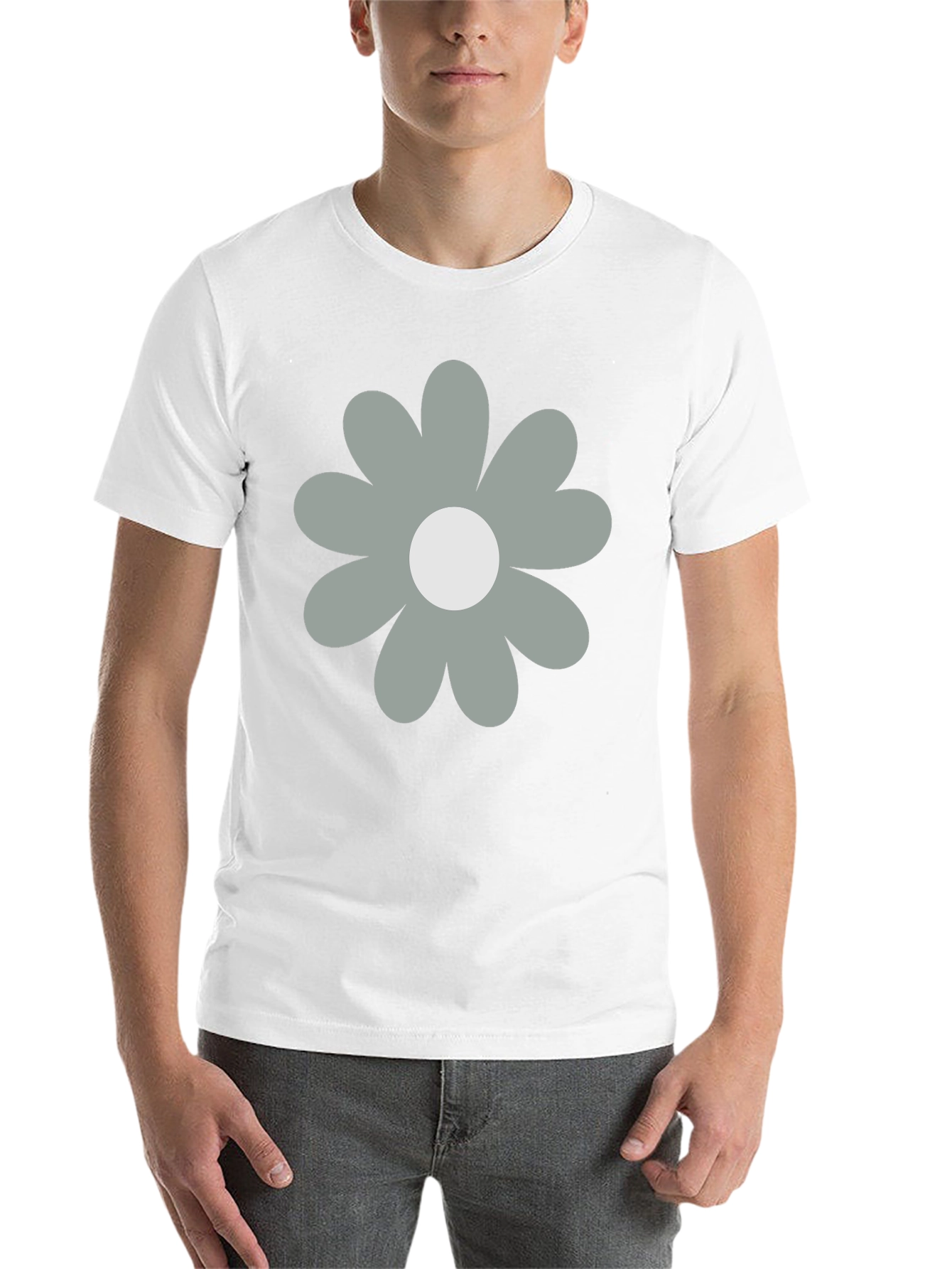 Black Retro Flower Graphic Black T-Shirt view 14