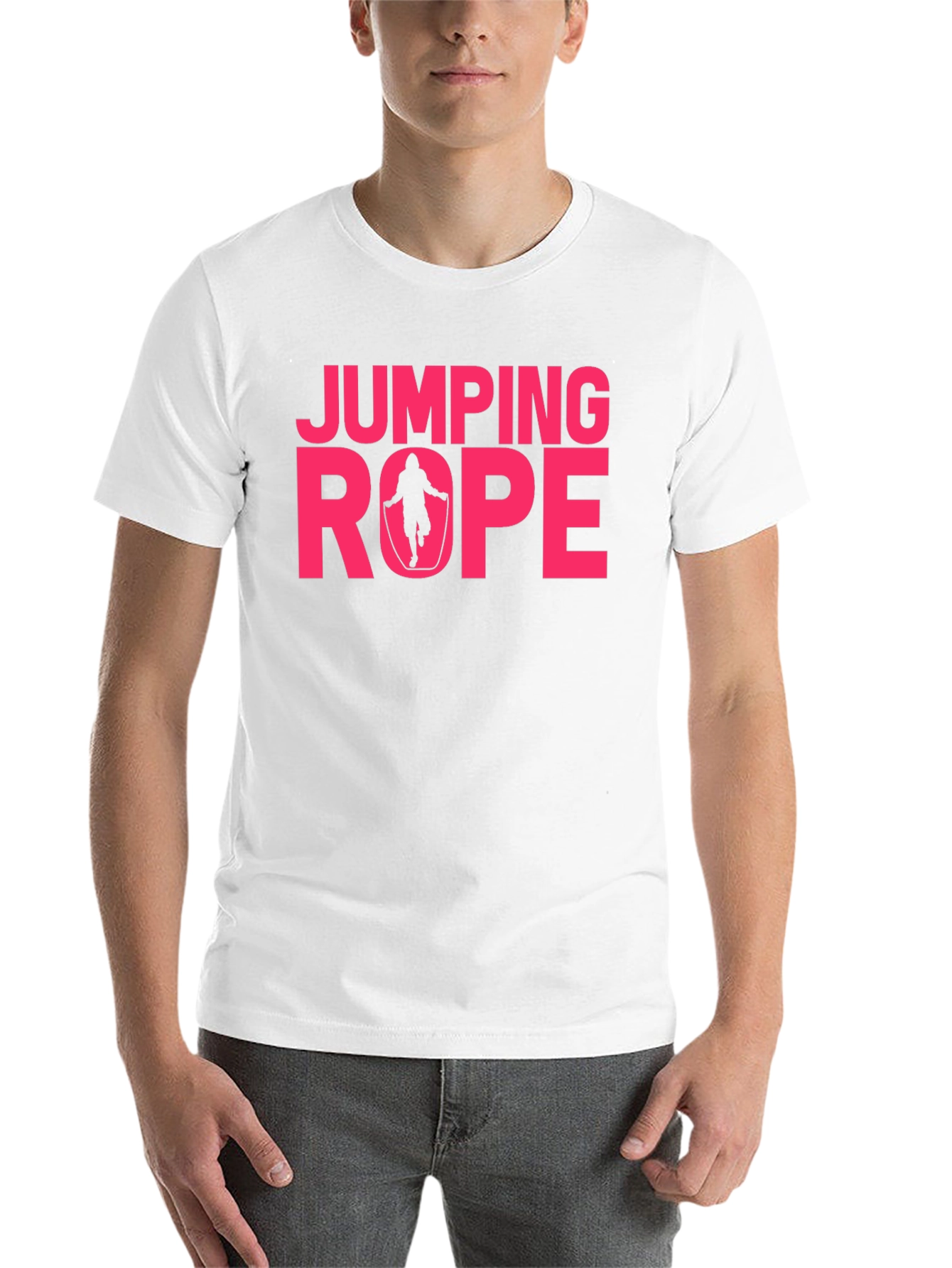 Black Jumping Rope Graphic T-Shirt - Fitness Apparel view 14