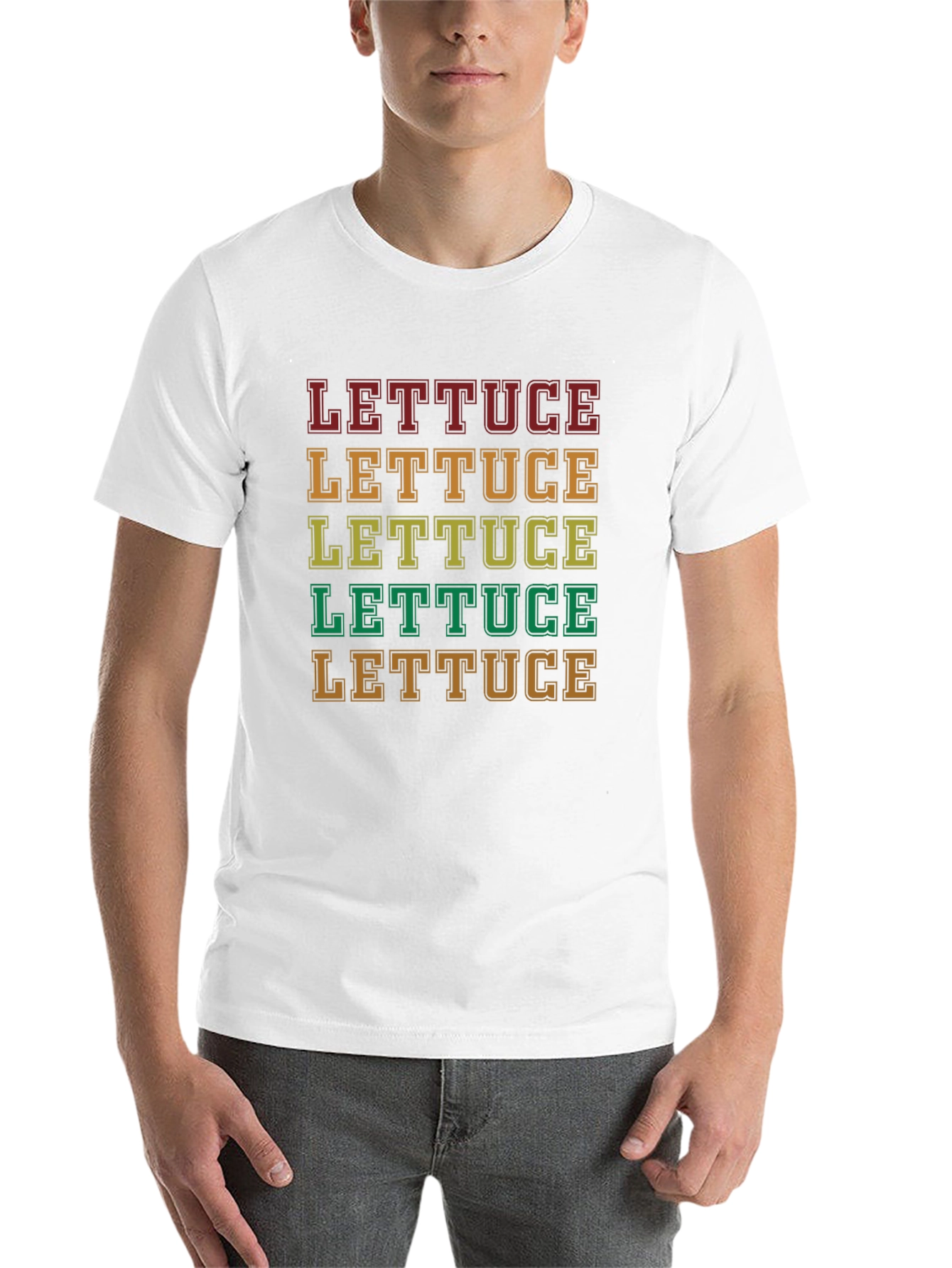 Lettuce Retro T-Shirt - Bold Graphic Tee - 14