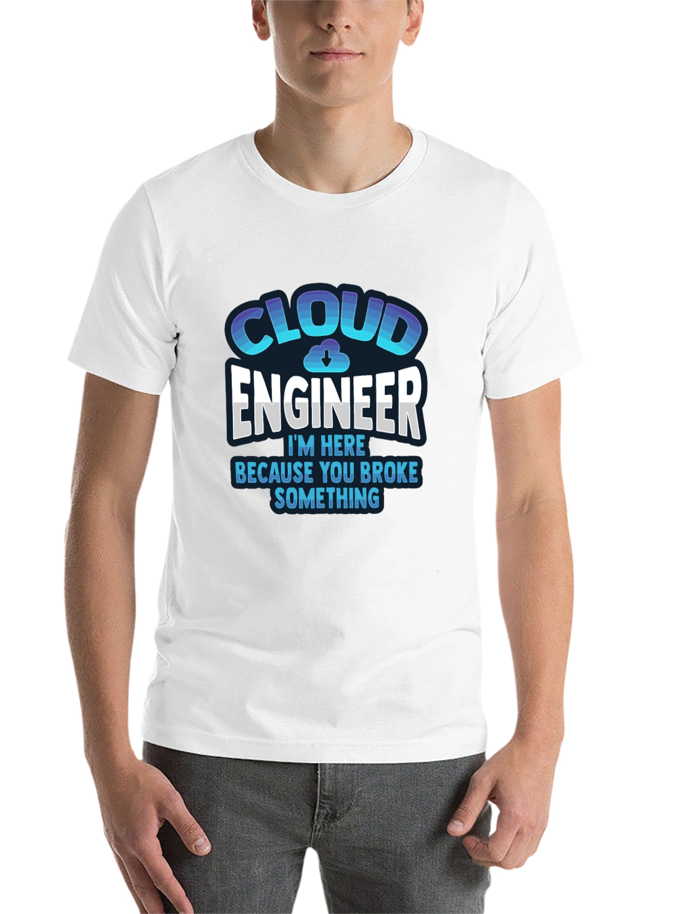 Black Cloud Engineer T-Shirt - Funny IT Support Tee view 14